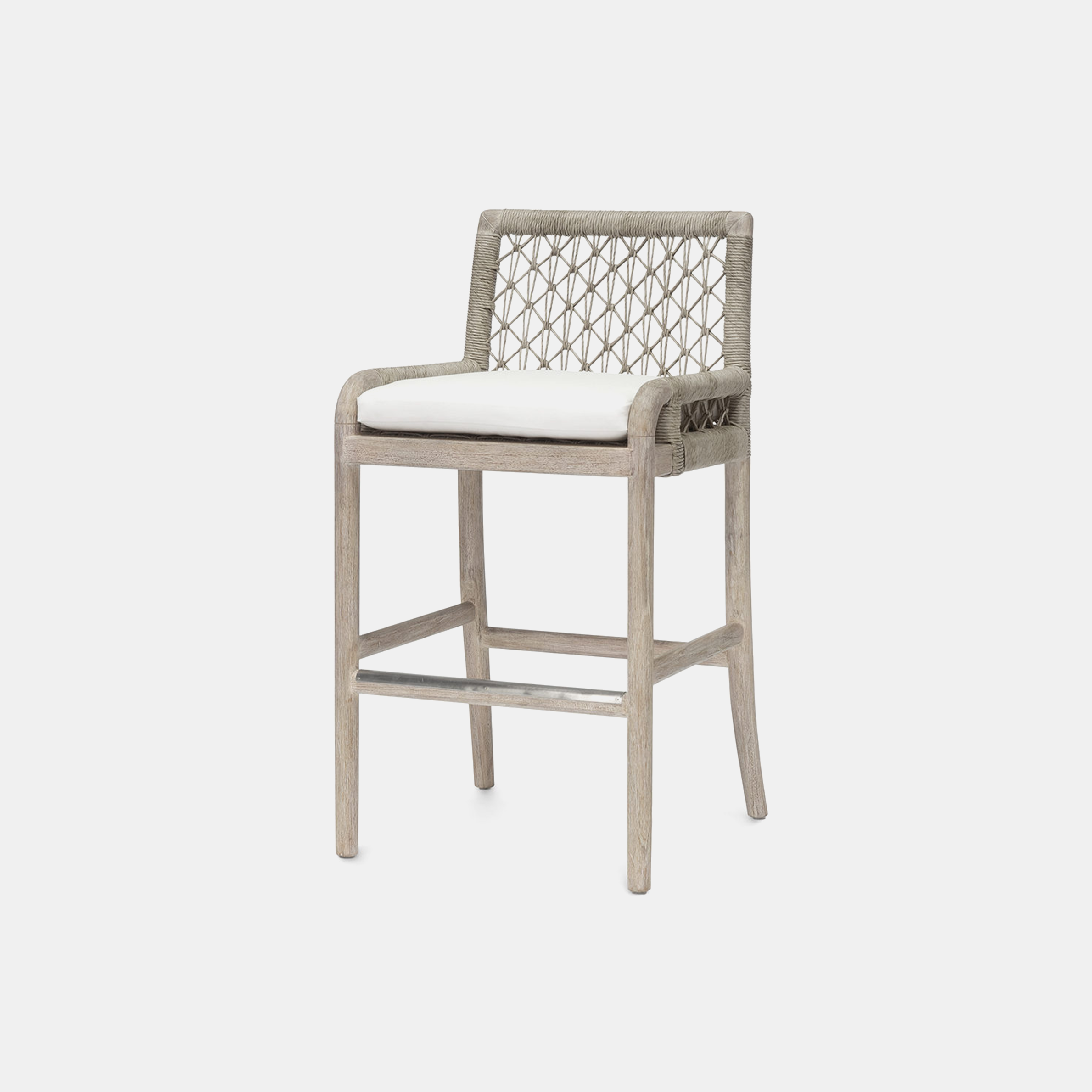 Montecito Bar Stool 21.75"w x 21"d x 41.25"h Also available as side chair, lounge chair, arm chair, sofa, and counter stool. SKU18473PLK