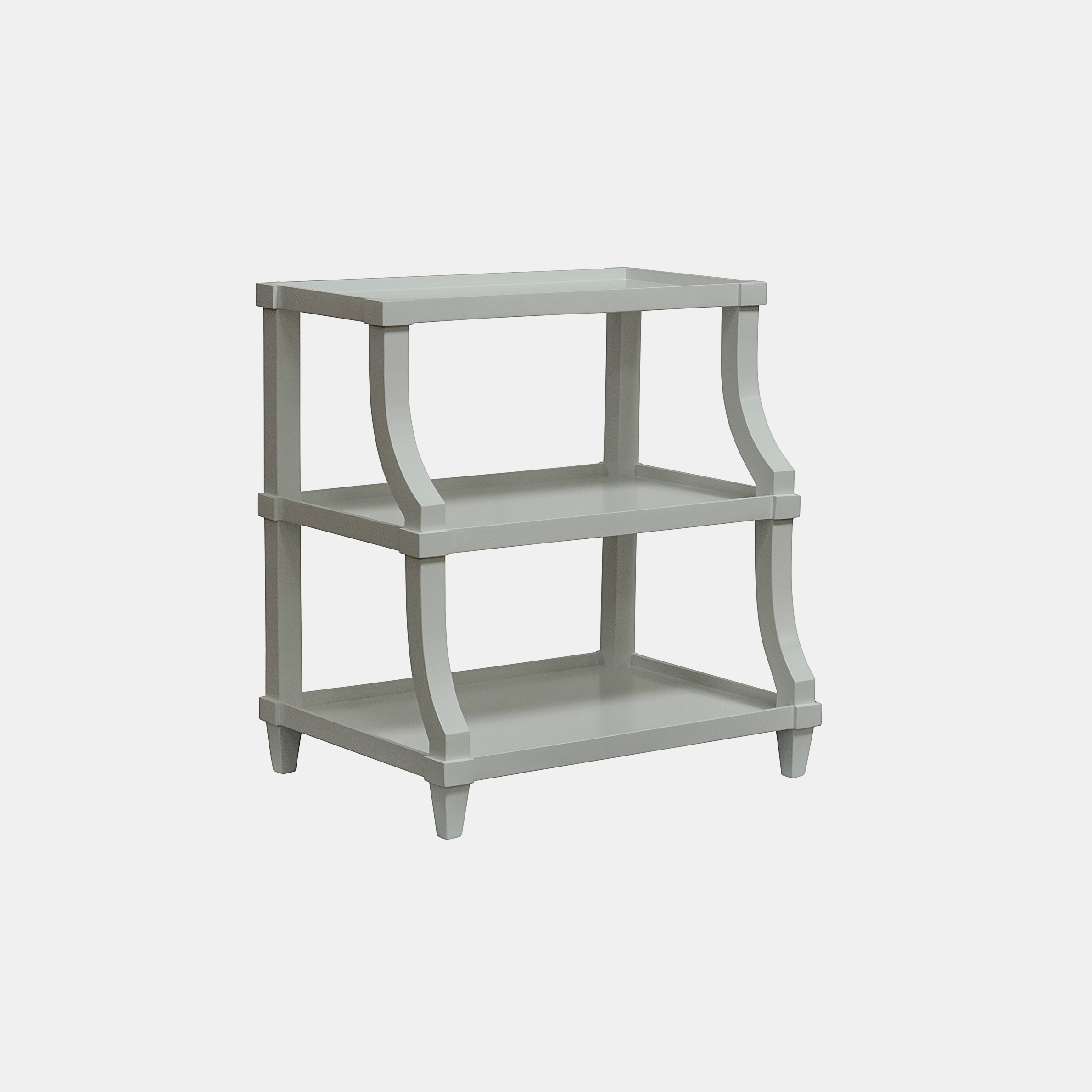 Carlsbad Side Table 30”l x 22”d x 32”h Available in mystic white (shown) and espresso. Also available with straight legs. SKU5190CFC