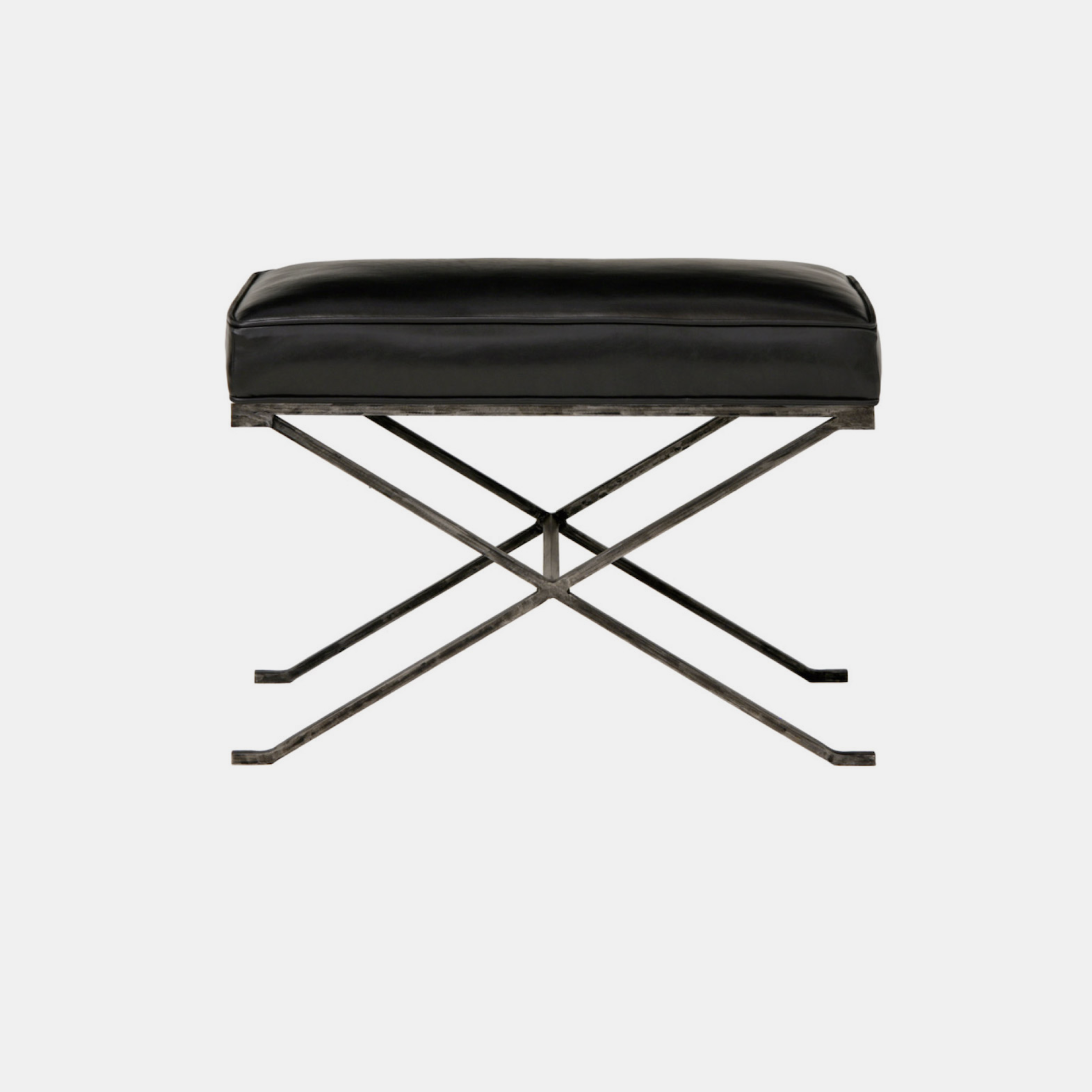 Haven Bench 26”w x 16”d x 19”h Available in several metal, fabric, muslin, and leather finishes as well as COM. SKU34905RFH