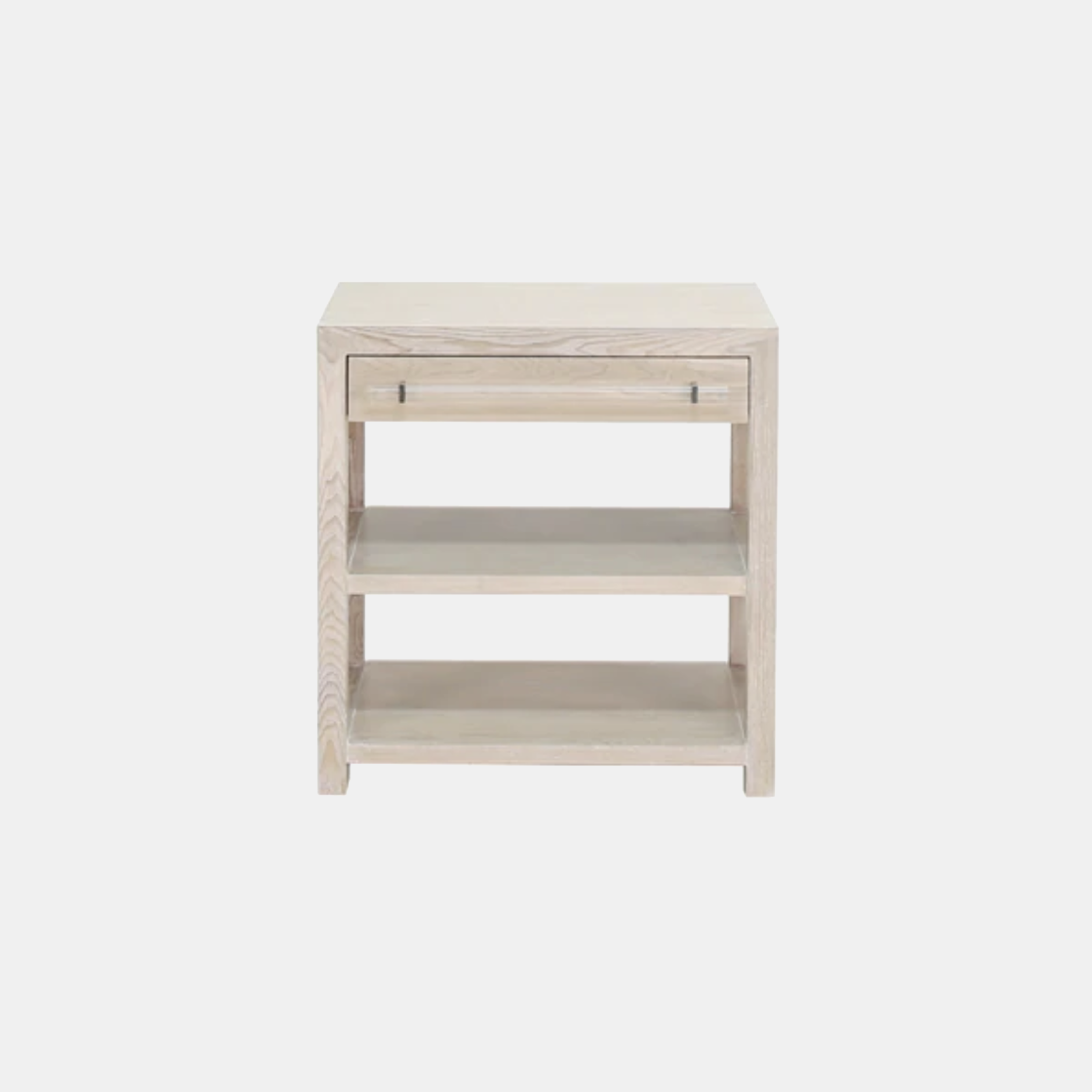 Garbo Side Table 28”l x 18”d x 29”h Available in cerused oak (shown), gray cerused oak, and white lacquer. SKU6190WAY