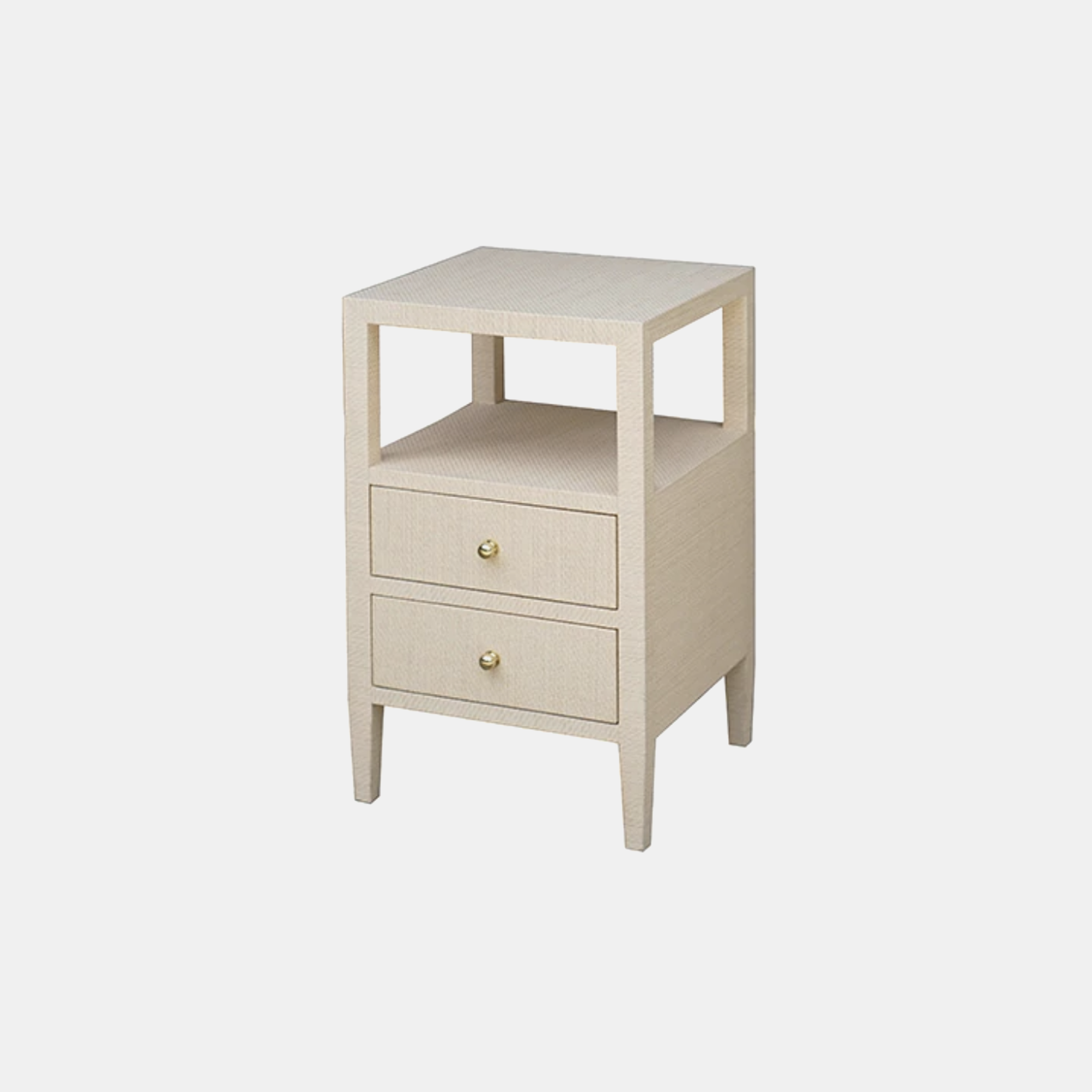 Roscoe Side Table 18"sq x 29"h Available in natural (shown), gray, and white. SKU1103WAY