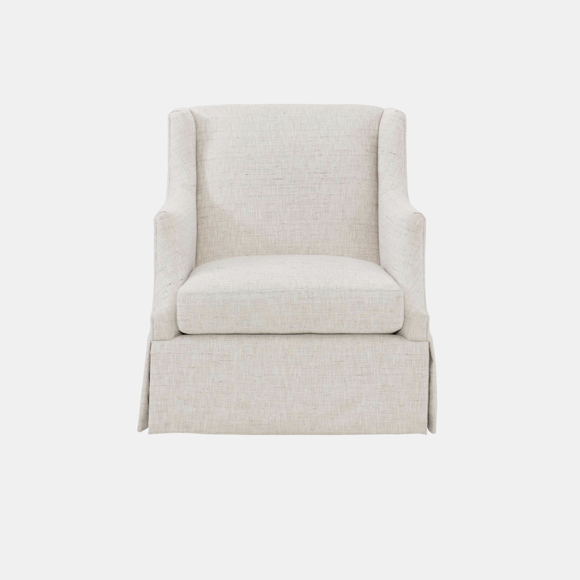 Sabrina Swivel Chair 30”w x 34”d x 34.5”h Available in fabrics or COM. SKU7784BHT