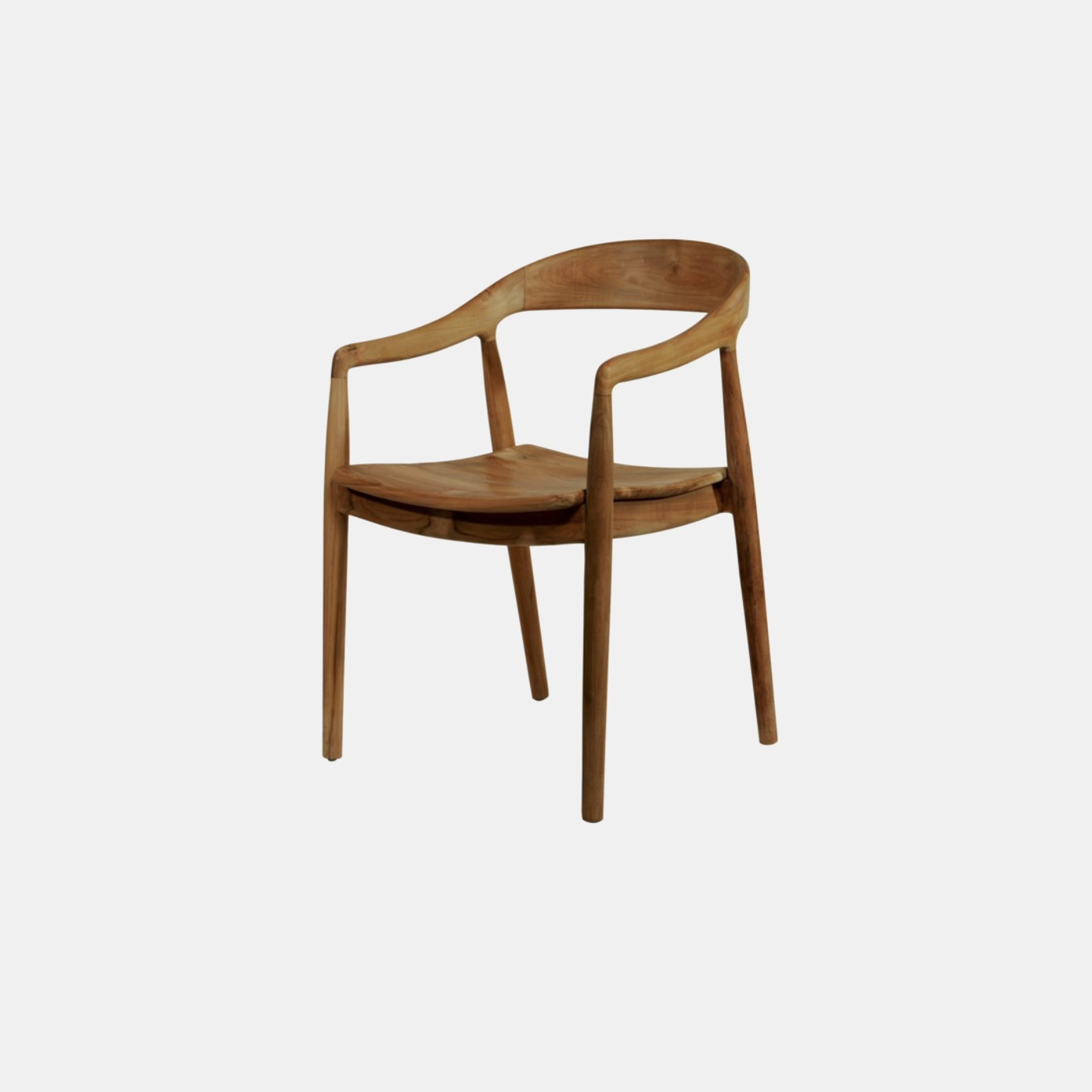 Ingrid Arm Chair 21" x 22" x 31" Available in teak (shown) and gray. Also available as side chair. SKU5690SLM