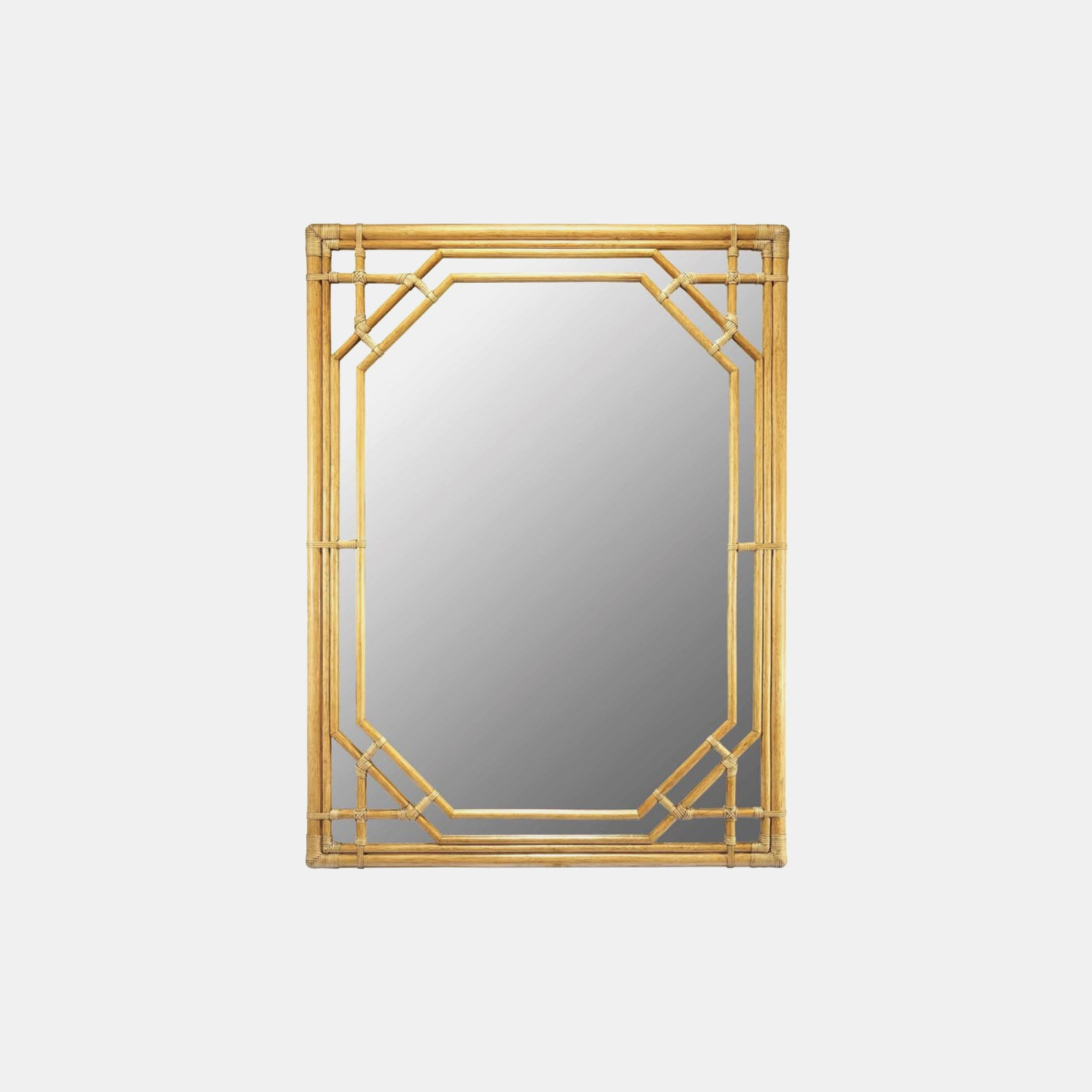 Regeant Rectangular Mirror 36” x 48” Available in clove (shown) and nutmeg. SKU1159SLM