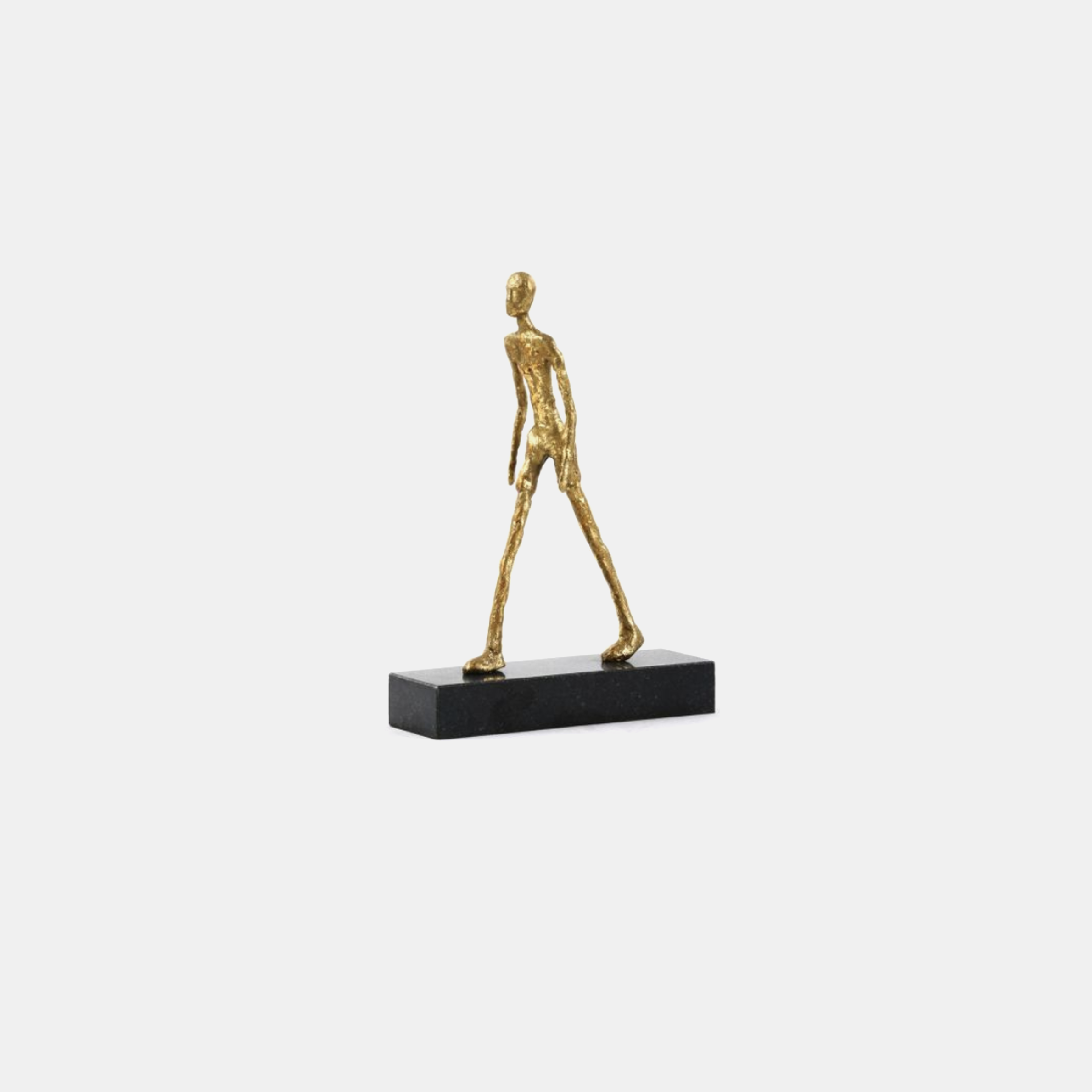 Walking Man Statue 9”w x 3”d x 12.5”h SKU38923BGW
