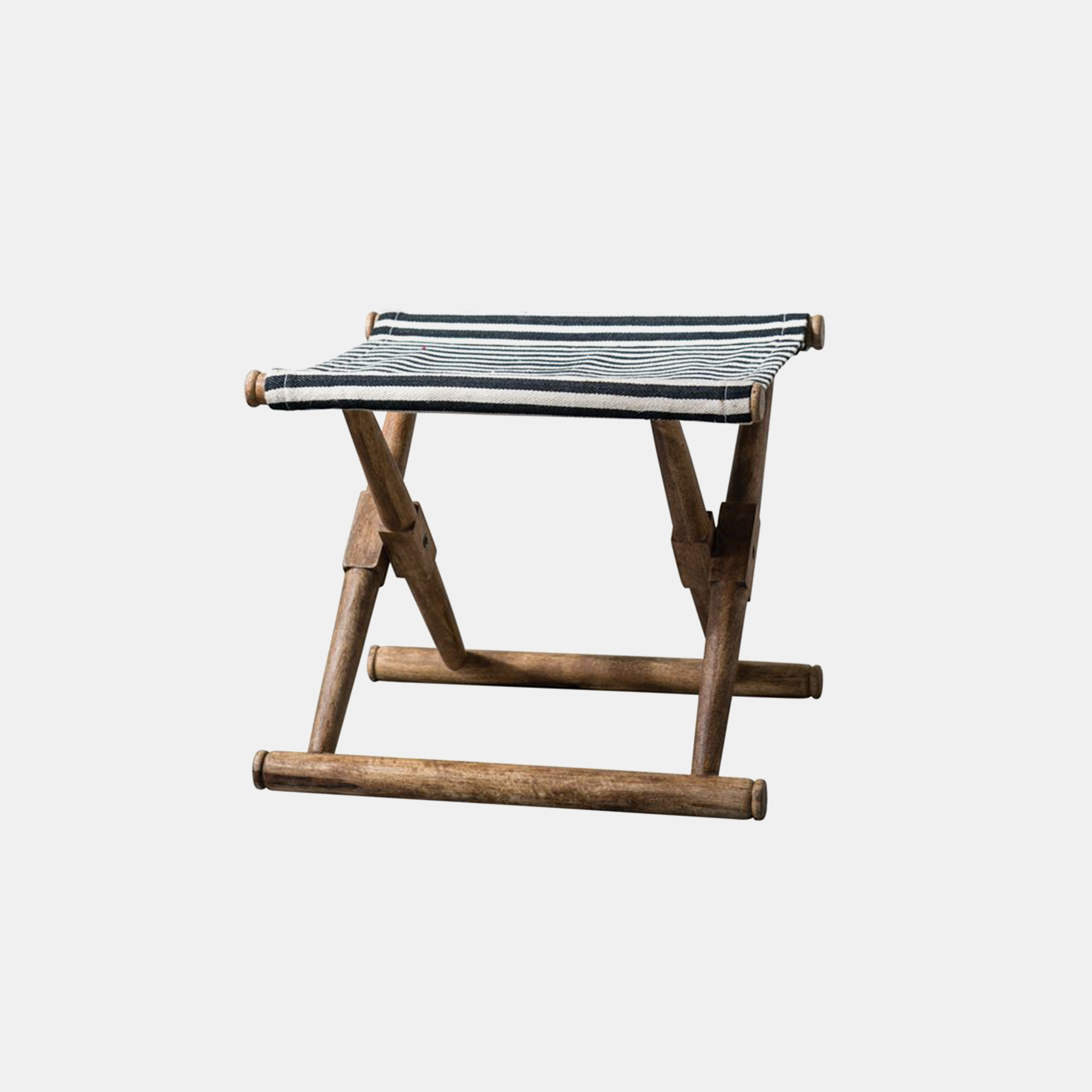 Mango Wood Folding Stool 21"L x 18-1/2"W x 17-1/2"H SKU24839CCO