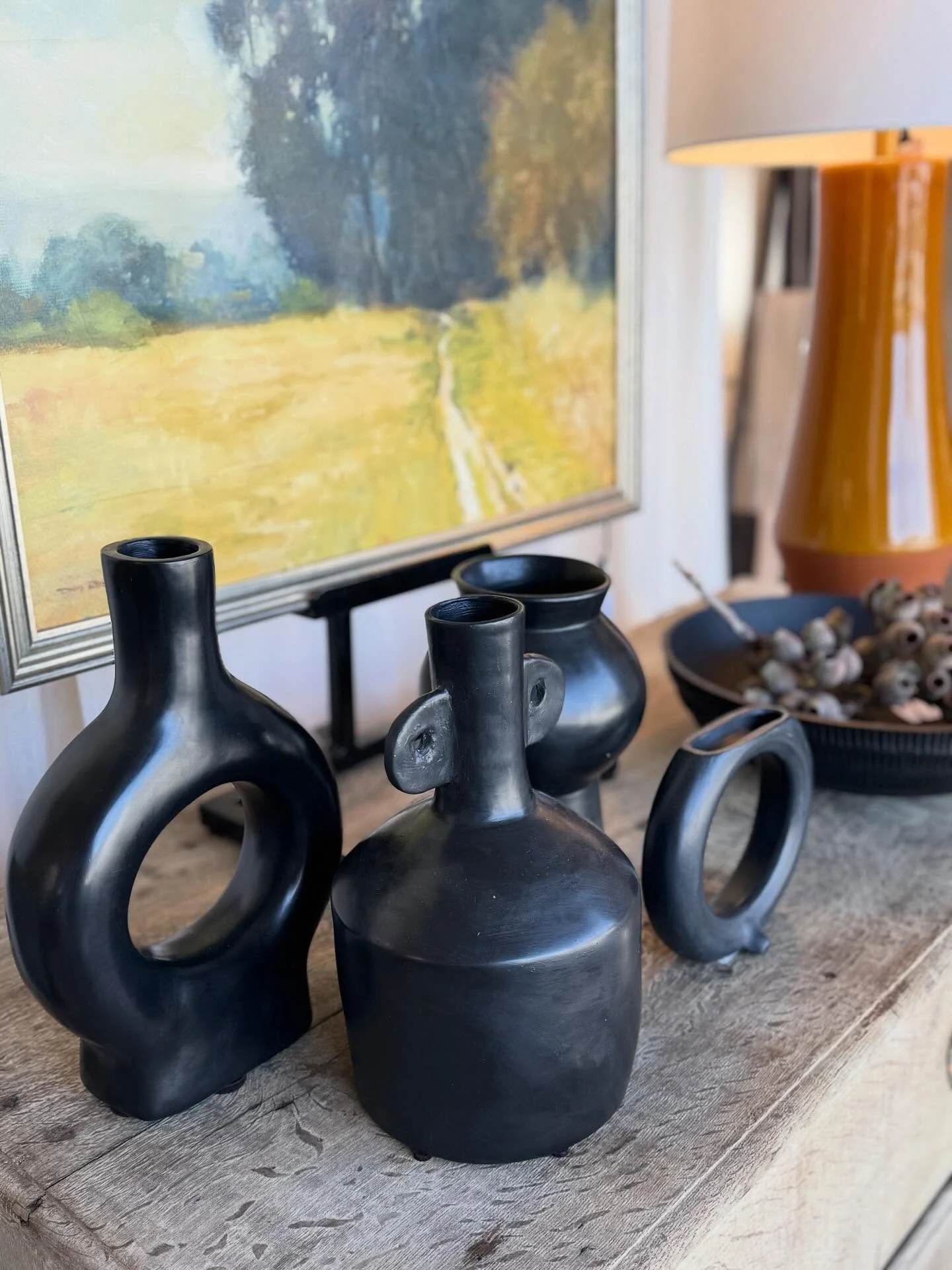 Great new pottery from Morocco just in.  Swing by NJ&amp;Co and check them out before they are all gone. 
We have just what you need 😉