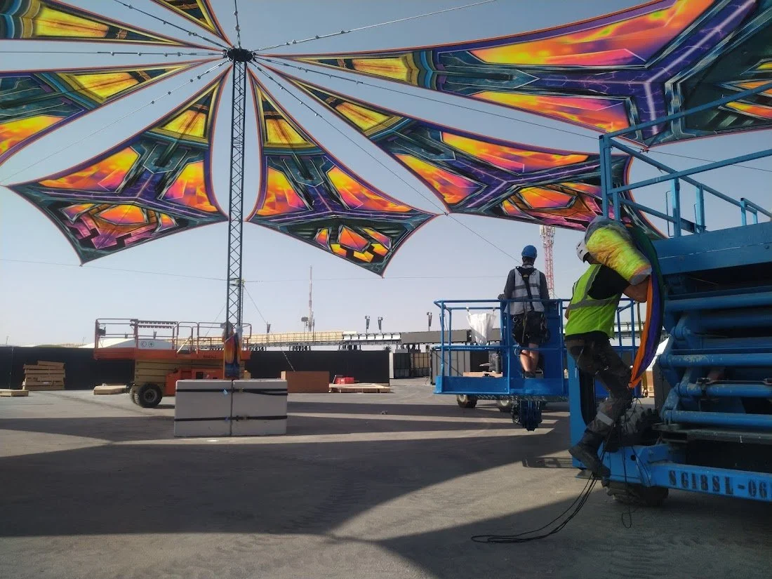  Soundstorm - 2022 Structure: Mae &amp; Moa Rigging &amp; Installation 