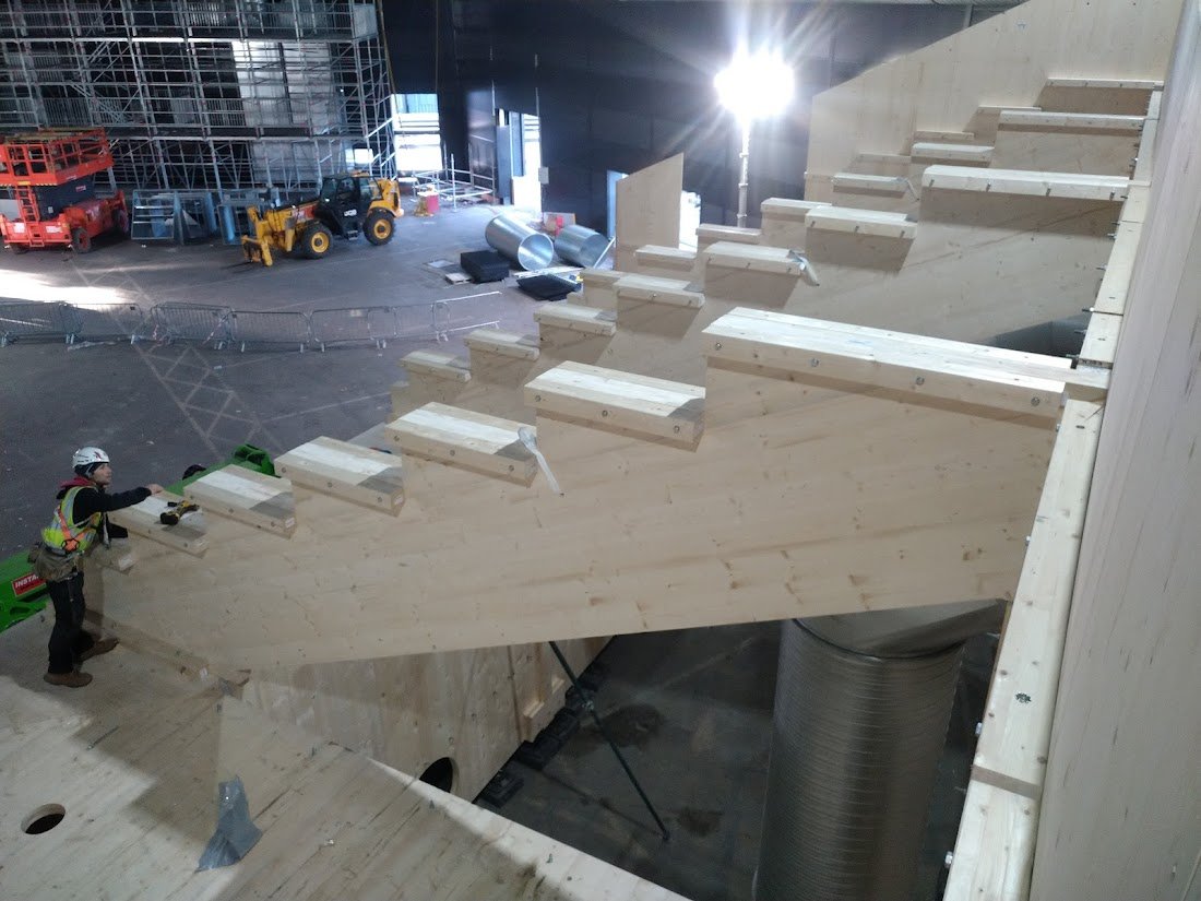  ABBA Voyage - 2021/2 Design: Xylotek Cross Laminated Timber Installation 