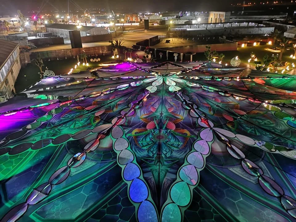  Soundstorm - 2019 Design: Mae &amp; Moa Rigging &amp; Fabric Installation 