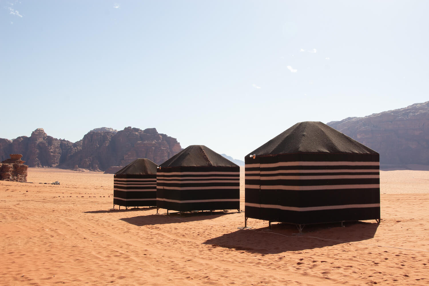 desert camp wadi rum jordan