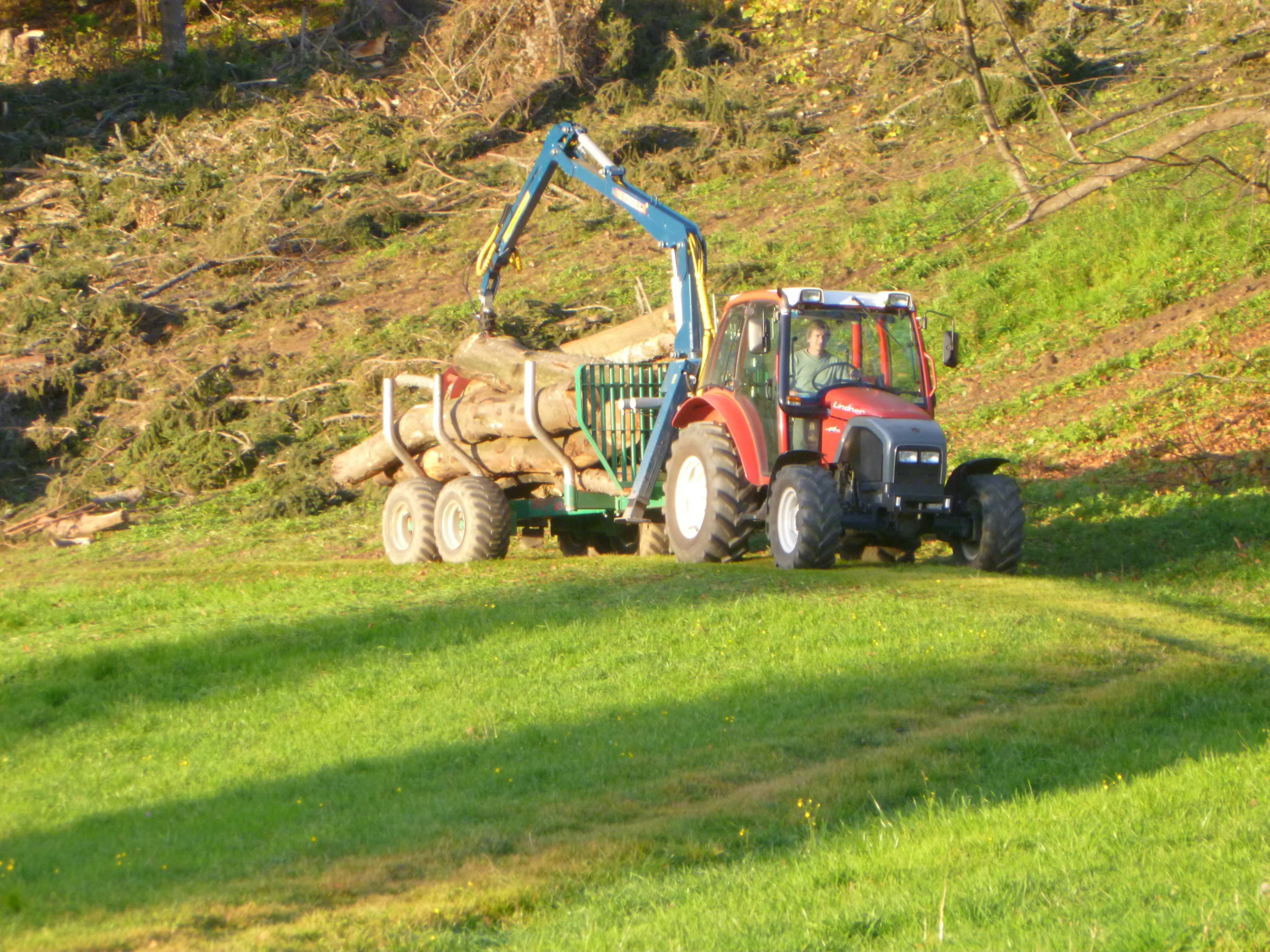 Forstanhänger Forst 8000 &amp; Forstkran XLS 70