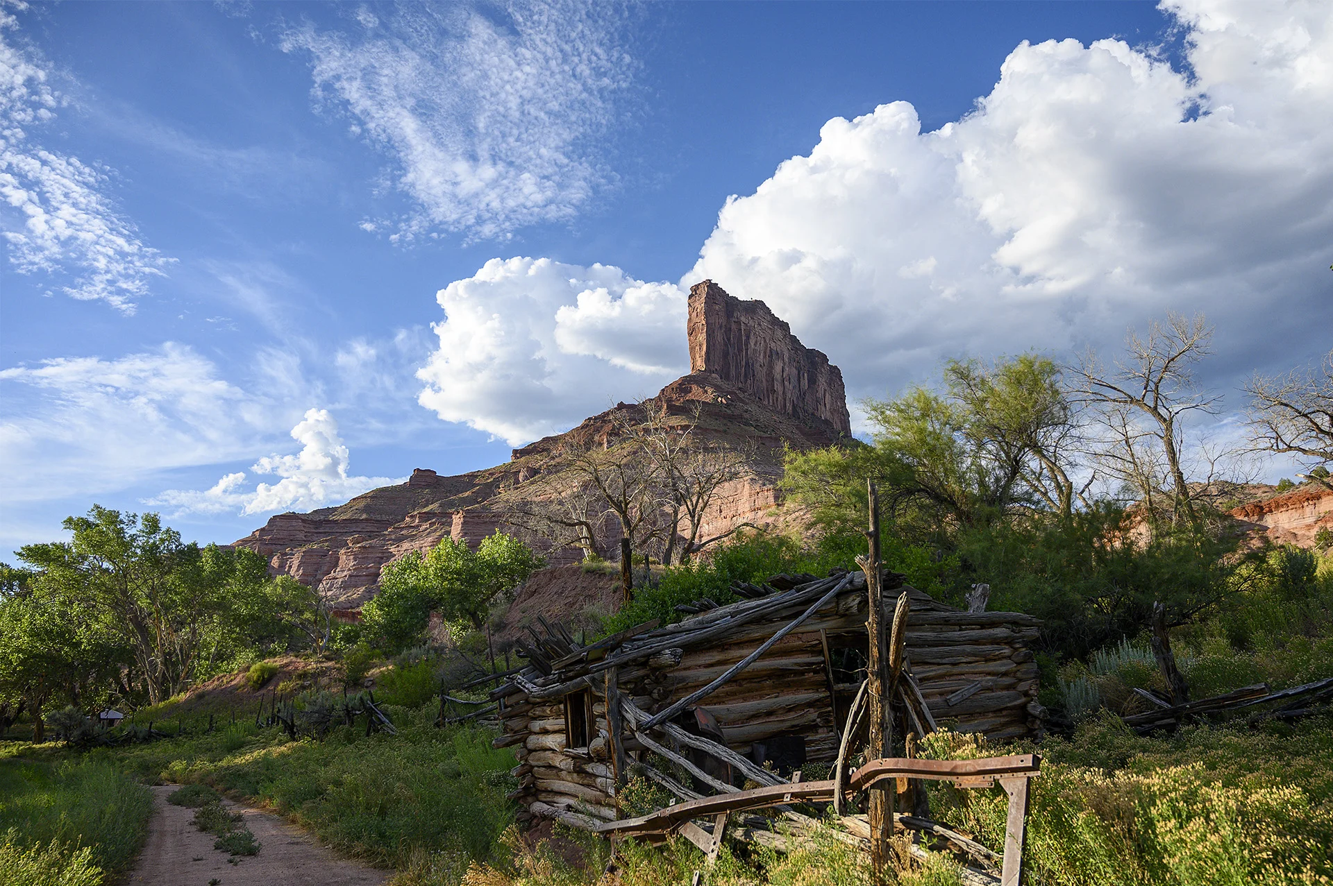 Palisade Butte and Old Cabin