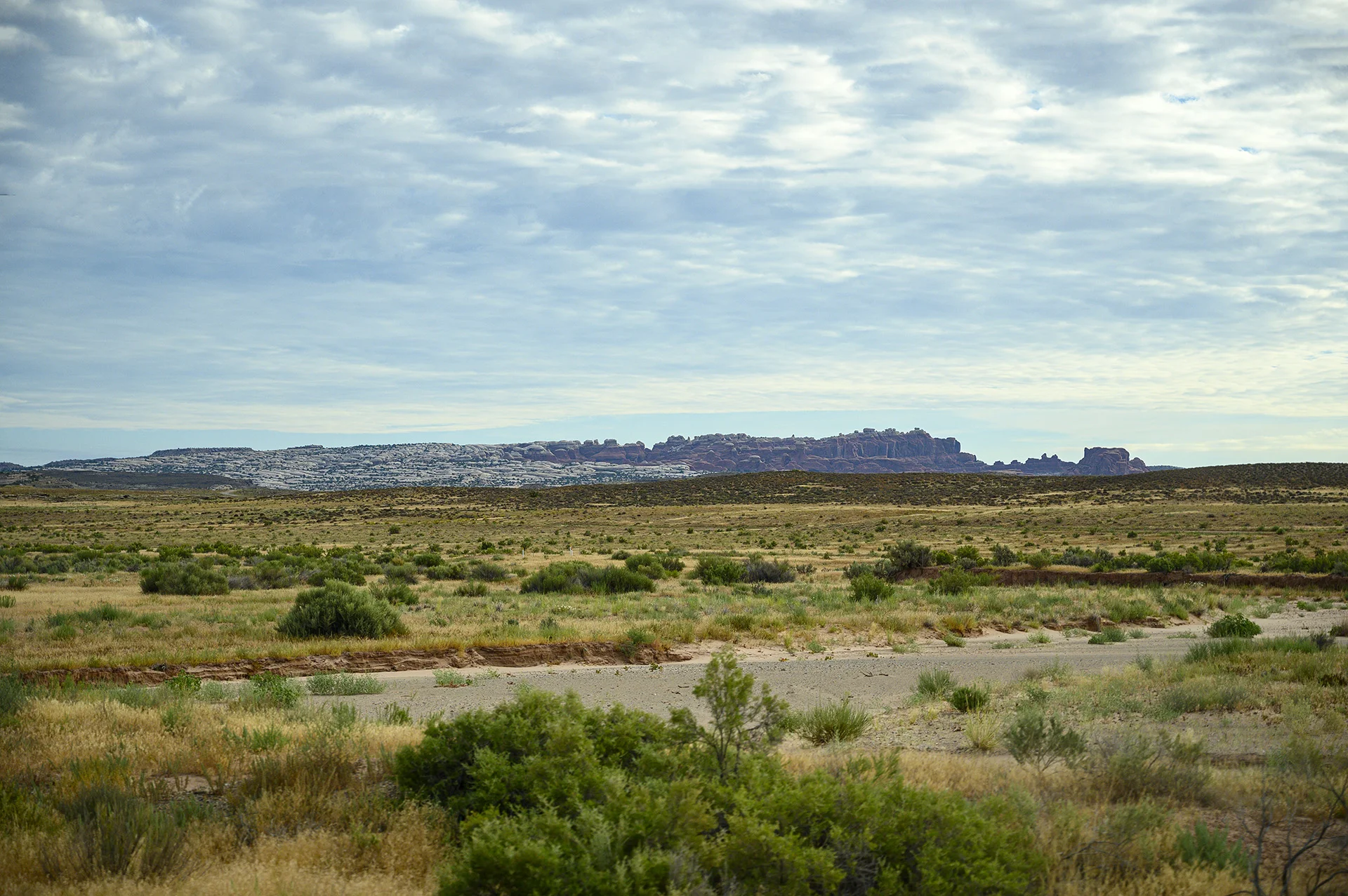 From the road