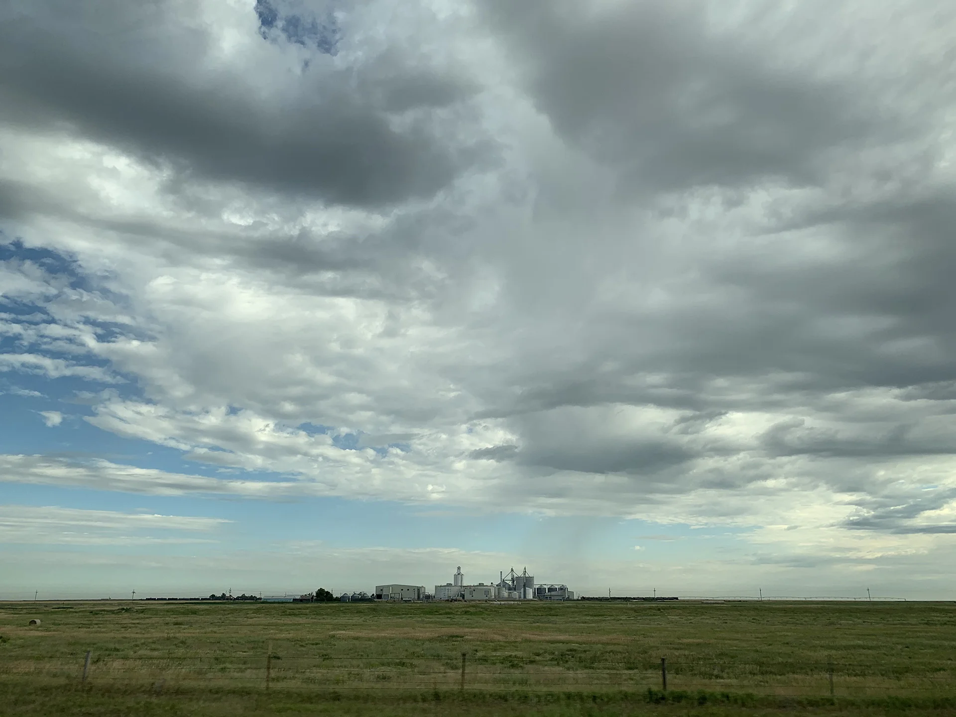 Rain on Kansas Landscape
