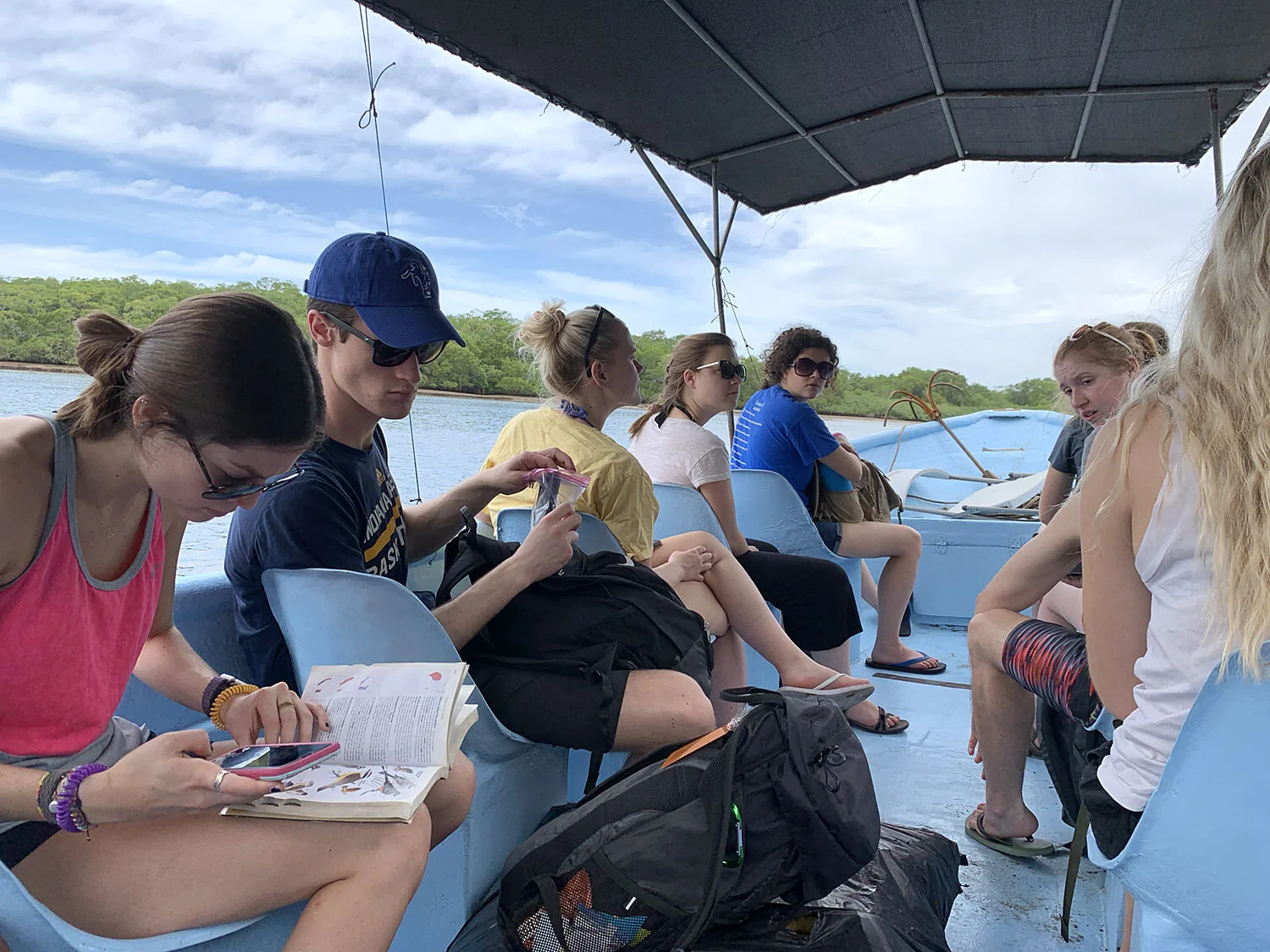 Boating to the mangroves