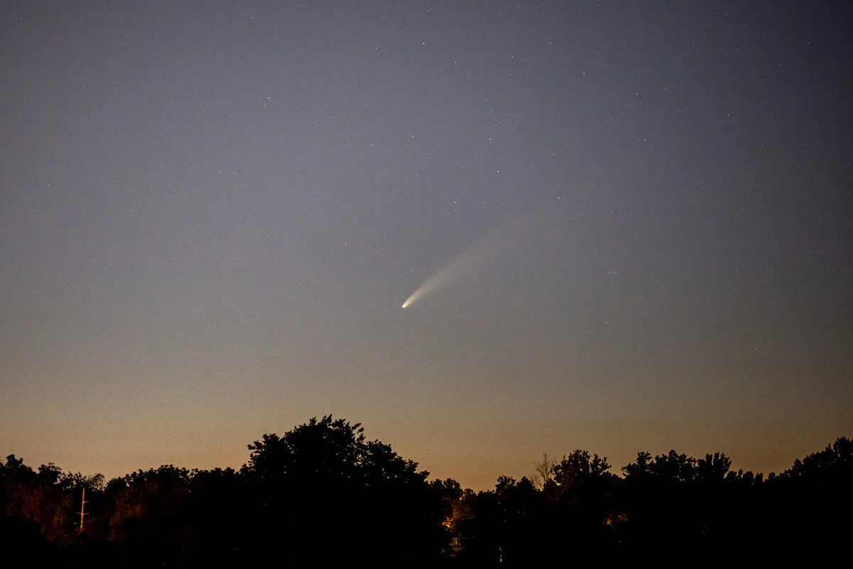 Comet NEOWISE at Twilight