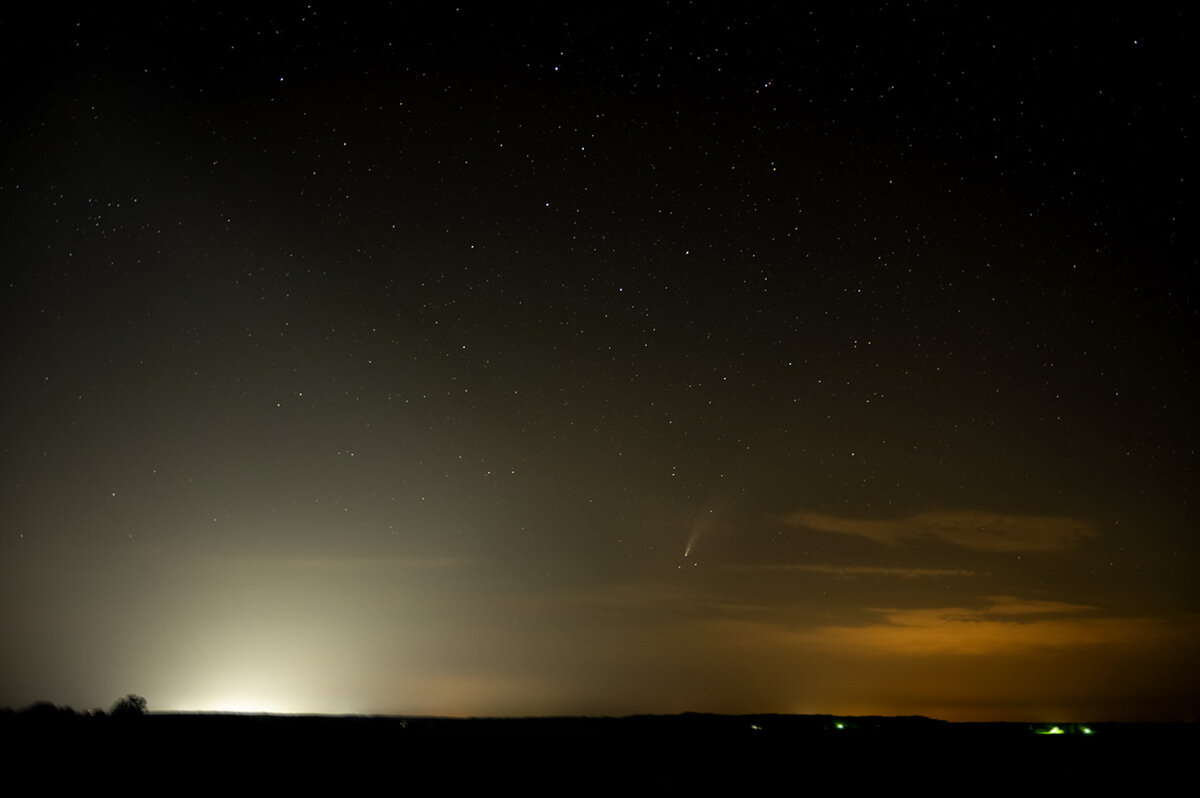 Comet NEOWISE over Bear Run Coal Mine
