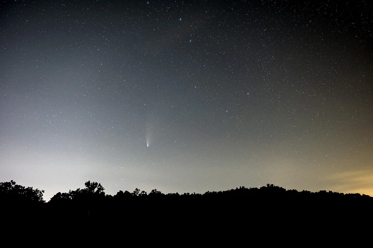 Comet NEOWISE over Yellowwood Forest
