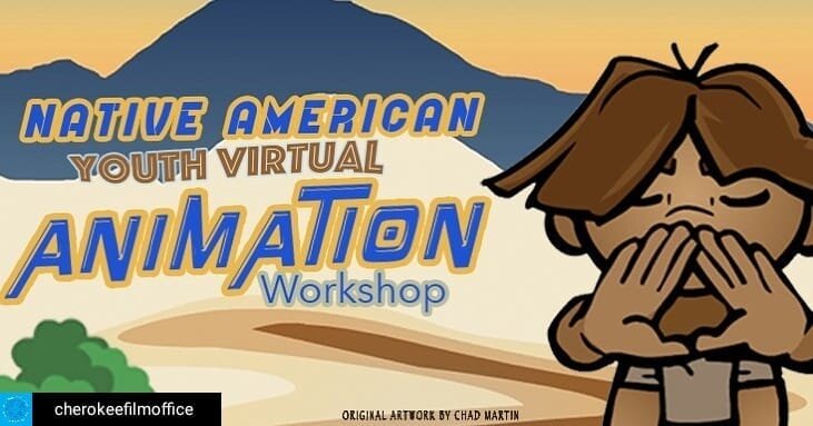 Reposted from @cherokeefilmoffice Are you a Native teen interested in animation? Do you know someone who is? Then check out The Native American Youth Animation Workshop! 
Sponsored in part by CNFO and led by Indigenous professionals working in the an