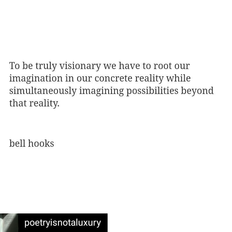 Rest in Love &hearts;️ to one of my lifelong queer mentors and teachers, a matriarch who informed and will continue to inform so much of my pedagogy and relationships, the immeasurable bell hooks. Gratitude forever &hearts;️ 

Image from @poetryisnot