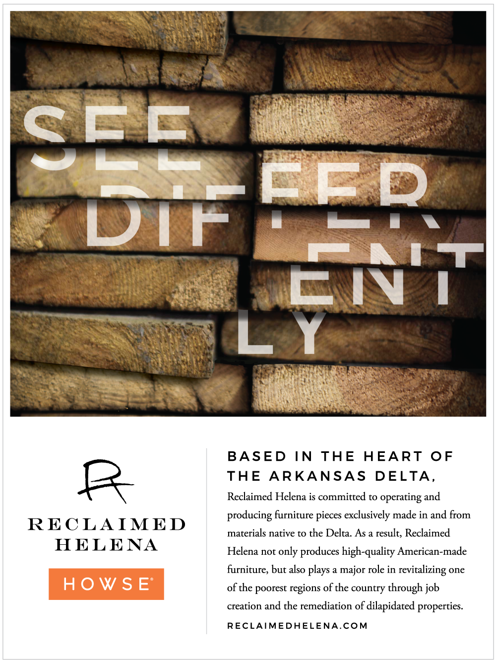 Poster for product launch event at Howse, a boutique furniture store.