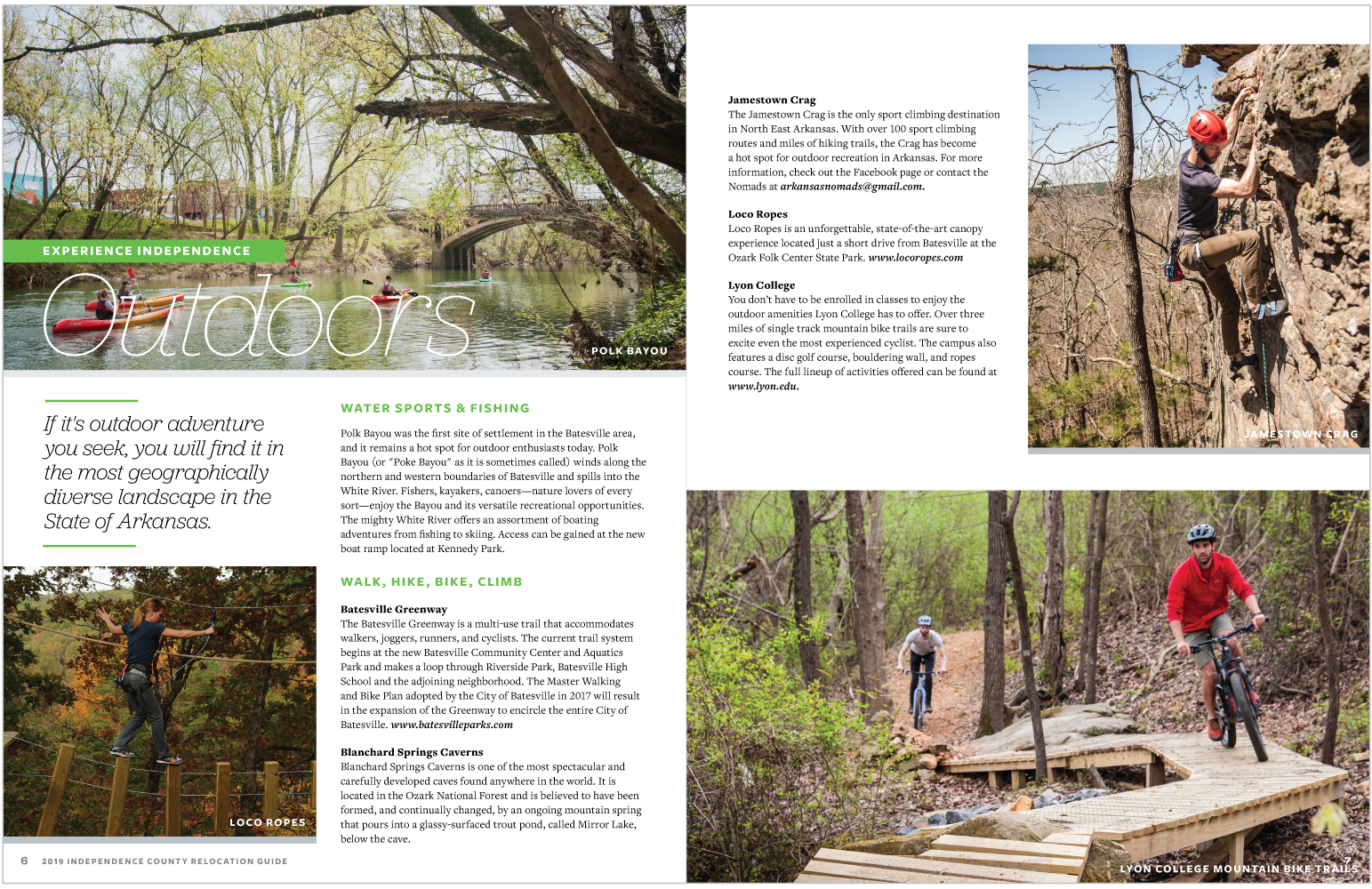 Interior spread.