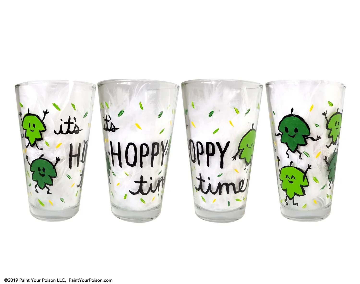 Hoppy Time Beer Glass