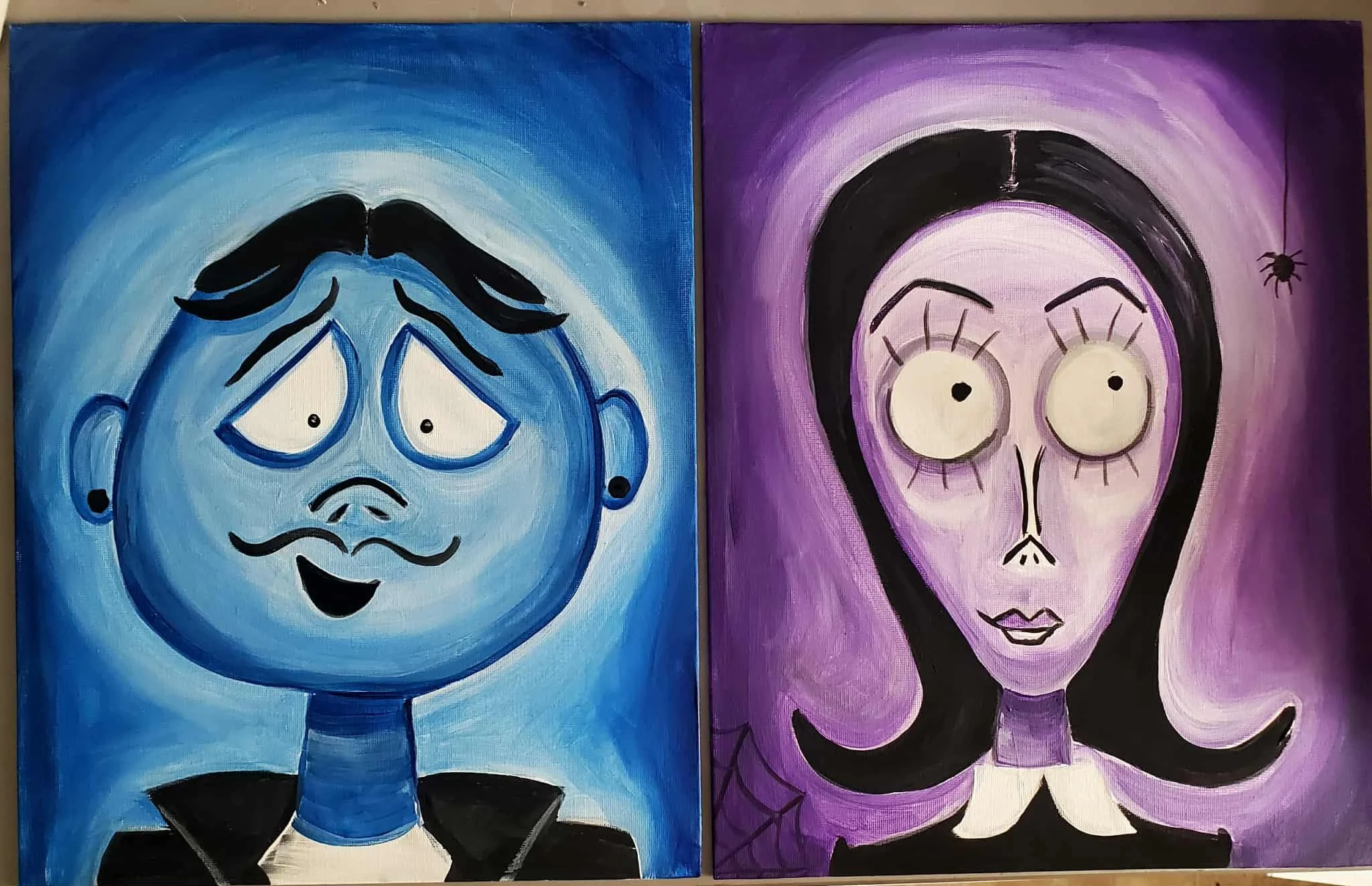 Tim Burton Portrait Painting
