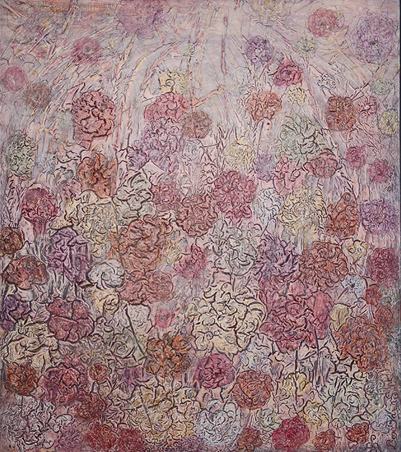 Durch die Rosen 118 x 133 cm
