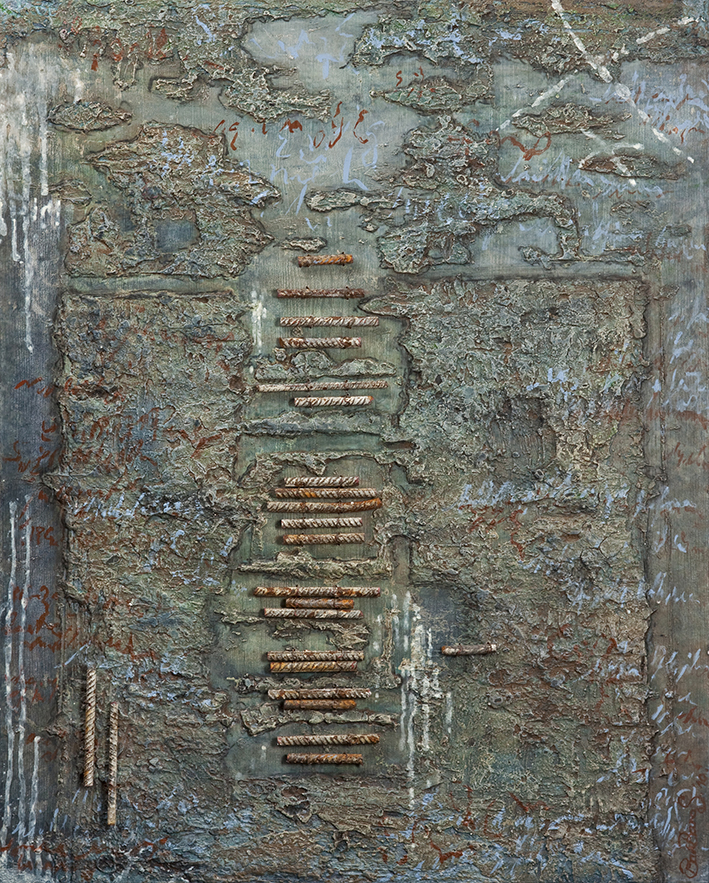 Au centre du monde 83 x 104 cm