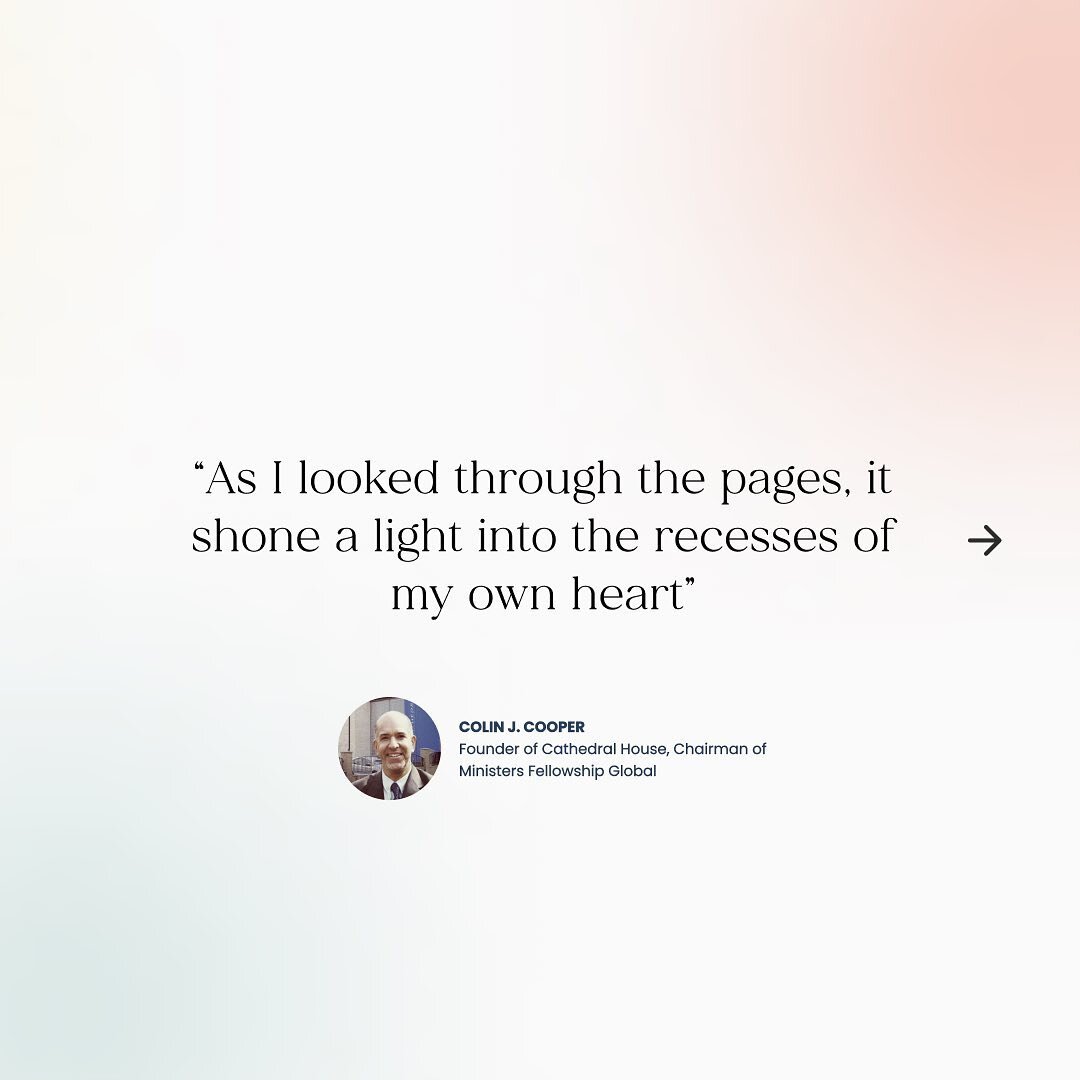 &ldquo;As I looked through the pages, it shone a light into the recesses of my own heart&rdquo;
- Colin J. Cooper, Founder of Cathedral House, Chairman of Ministers Fellowship Global.

Toda la info en el link en bio
All info in link in bio.

#rebecca