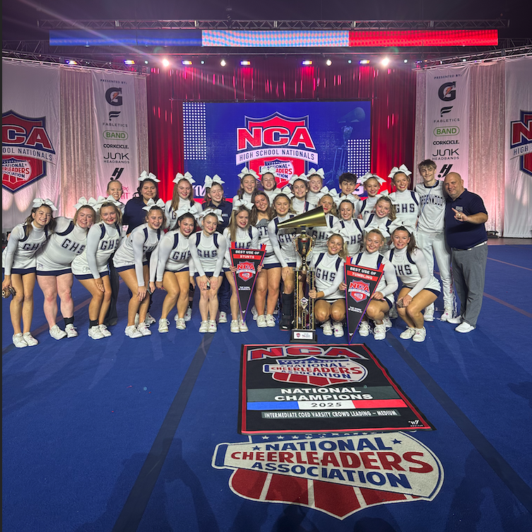 Boomcheermix is proud to play a part in helping our customers achieve championship wins!  GHS stands with their team as National Champions at the National Cheerleaders Association competition.