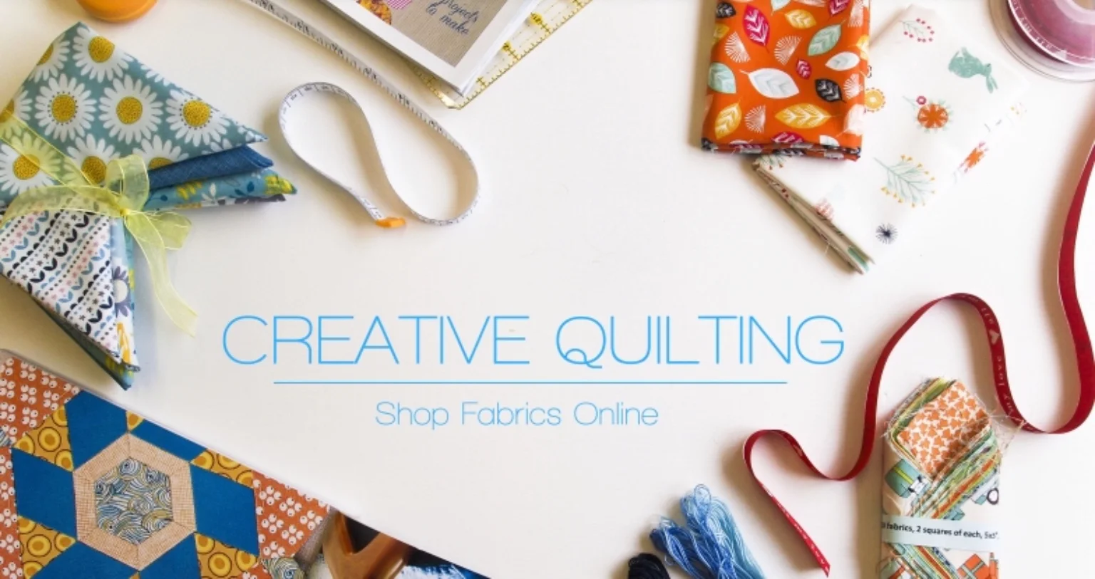 The Creative Quilting website landing page that baby-faced Lorna created 