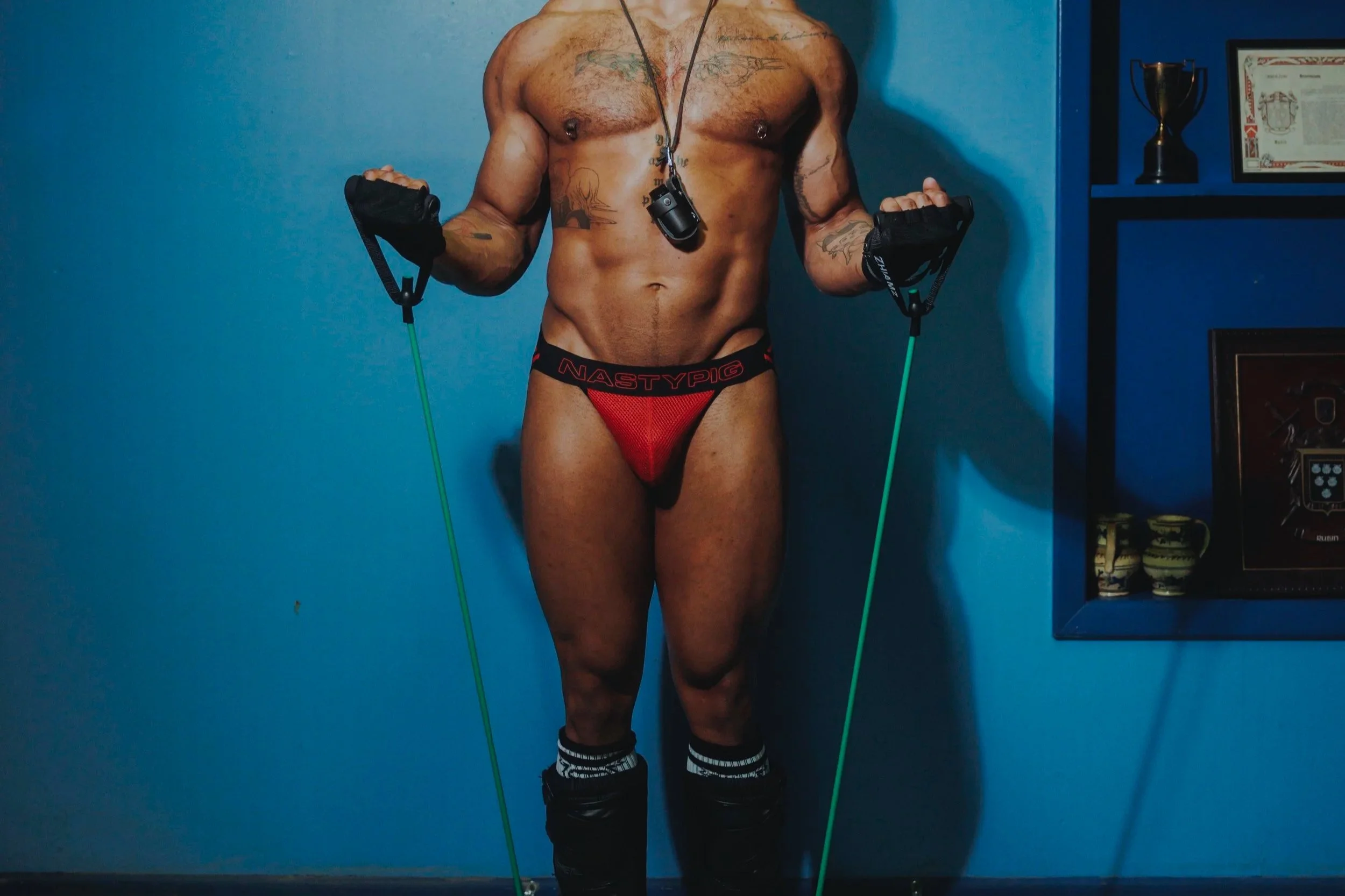 NASTY PIG CASTS A MIGHTY ROD