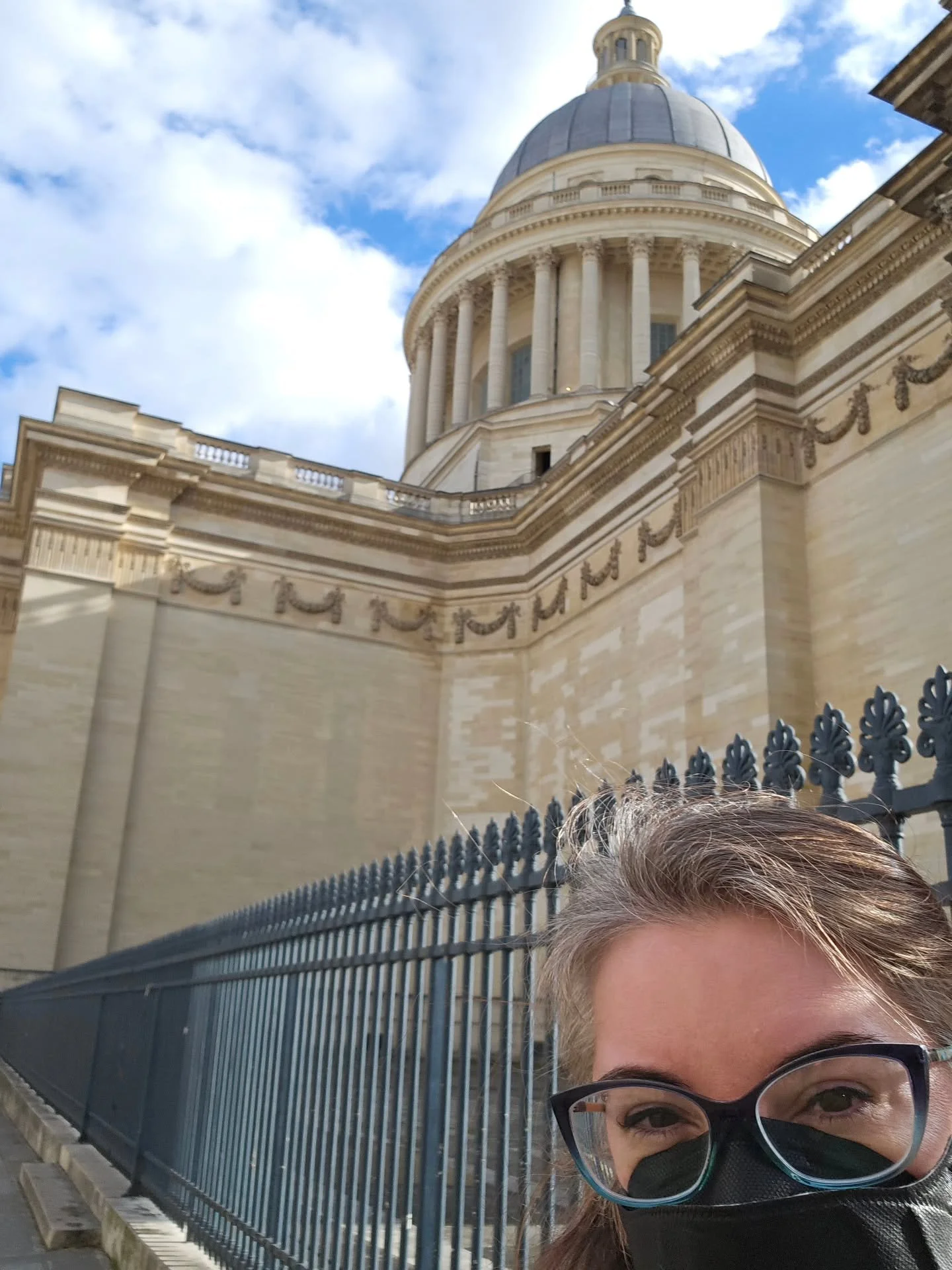 At the Panth&eacute;on, where I descended into the crypts to visit the queen herself, Josephine Baker 💛