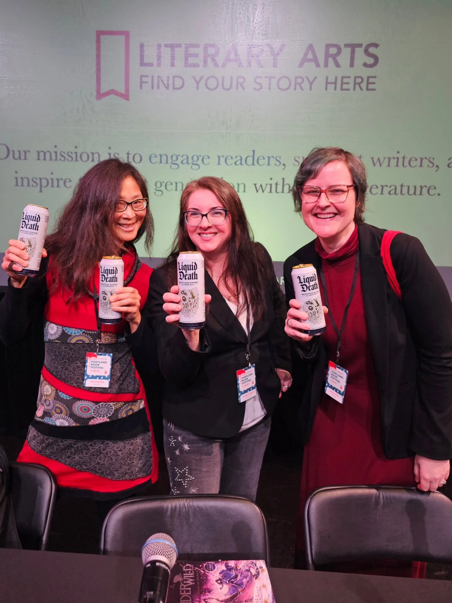 Portland Book Festival, you were fabulous ✨️

Our panel on Underworlds was so much fun, and the audience asked many brilliant questions. I loved chatting with @kateristau and @misallaneous1 and could have kept talking about story and craft for hours!