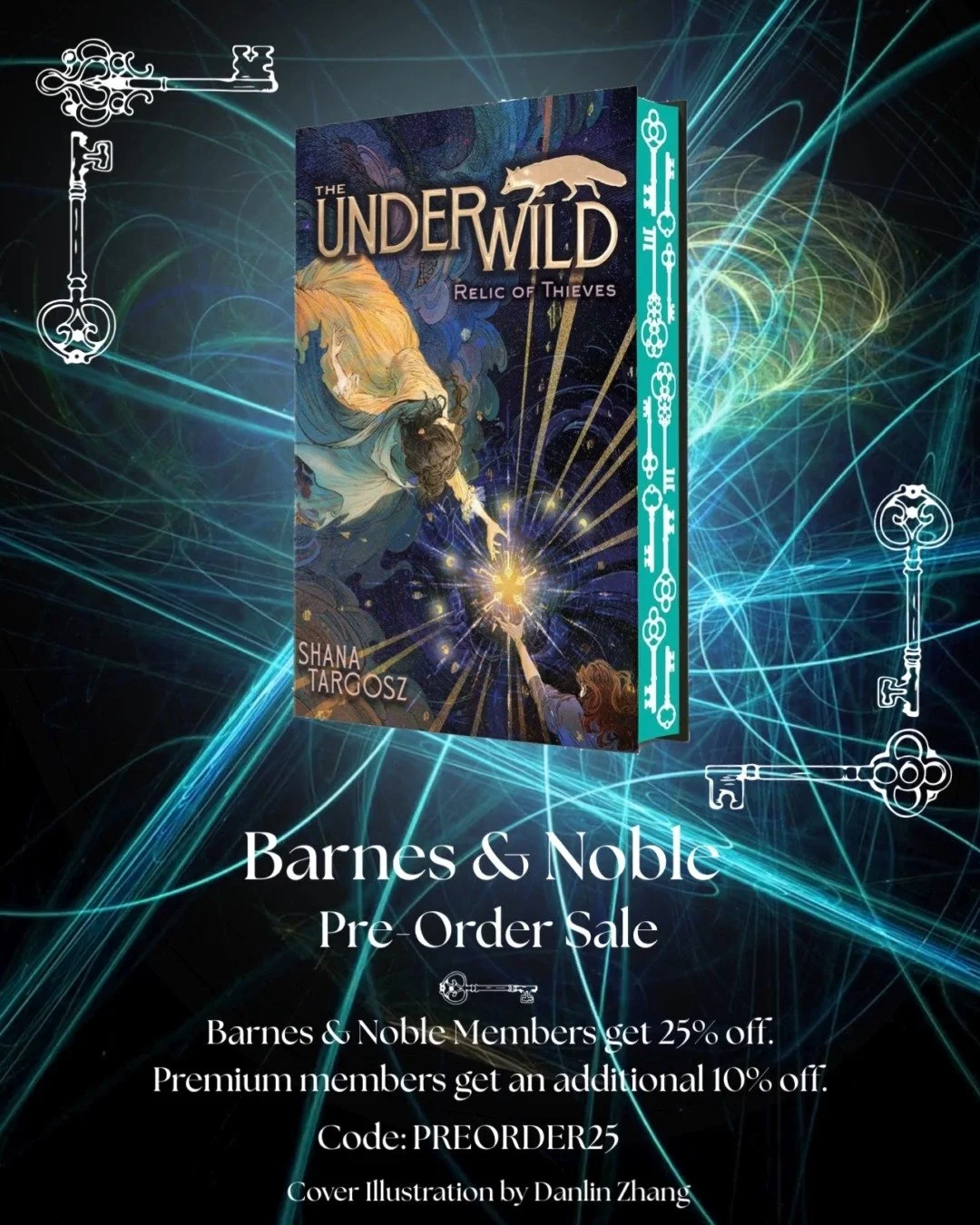 The @barnesandnoble Pre-Order sale is back! ✨

Get ready to return to the Underworld in The Underwild: Relic of Thieves! From now until January 1st 2026, B&amp;N members can get 25% off books, audiobooks, and ebooks using the code PREORDER25. Premium