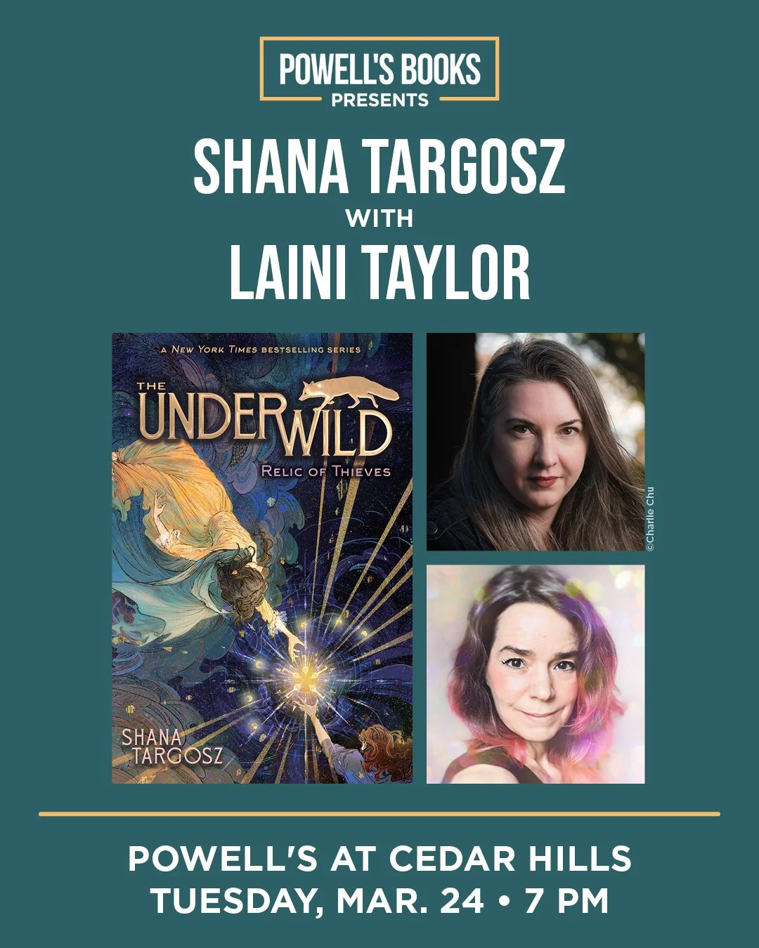✨ Book Event! ✨

PNW friends! I'm incredibly happy to share that my book launch for Relic of Thieves will be at @powellsbooks on March 24th, 2025 at 7pm PST! 

Joining me in conversation is the fabulous Laini Taylor @lainit, NYT &amp; Sunday Times be