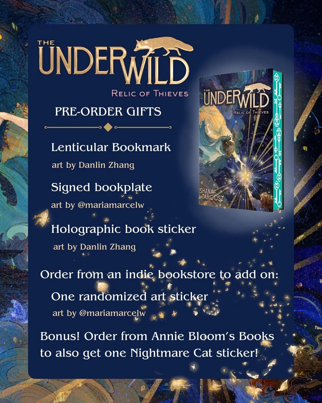 It&rsquo;s here! The Pre-Order Campaign for Relic of Thieves! ✨

In a few short weeks, THE UNDERWILD: Relic of Thieves will be released. Pre-order from your favorite bookshop or request from your local library &amp; fill out the form by 3/24/2026 to 