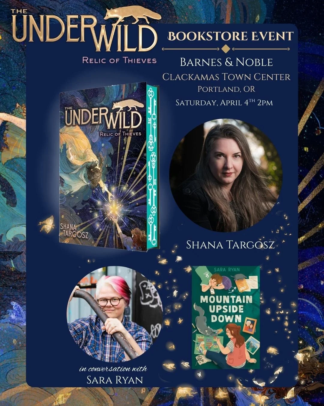 Portland friends! So excited to announce this upcoming book event for Relic of Thieves! Join me and @instaryansara for an in-conversation event where we'll talk about our writing inspiration, the important roles cats hold as supporting characters in 