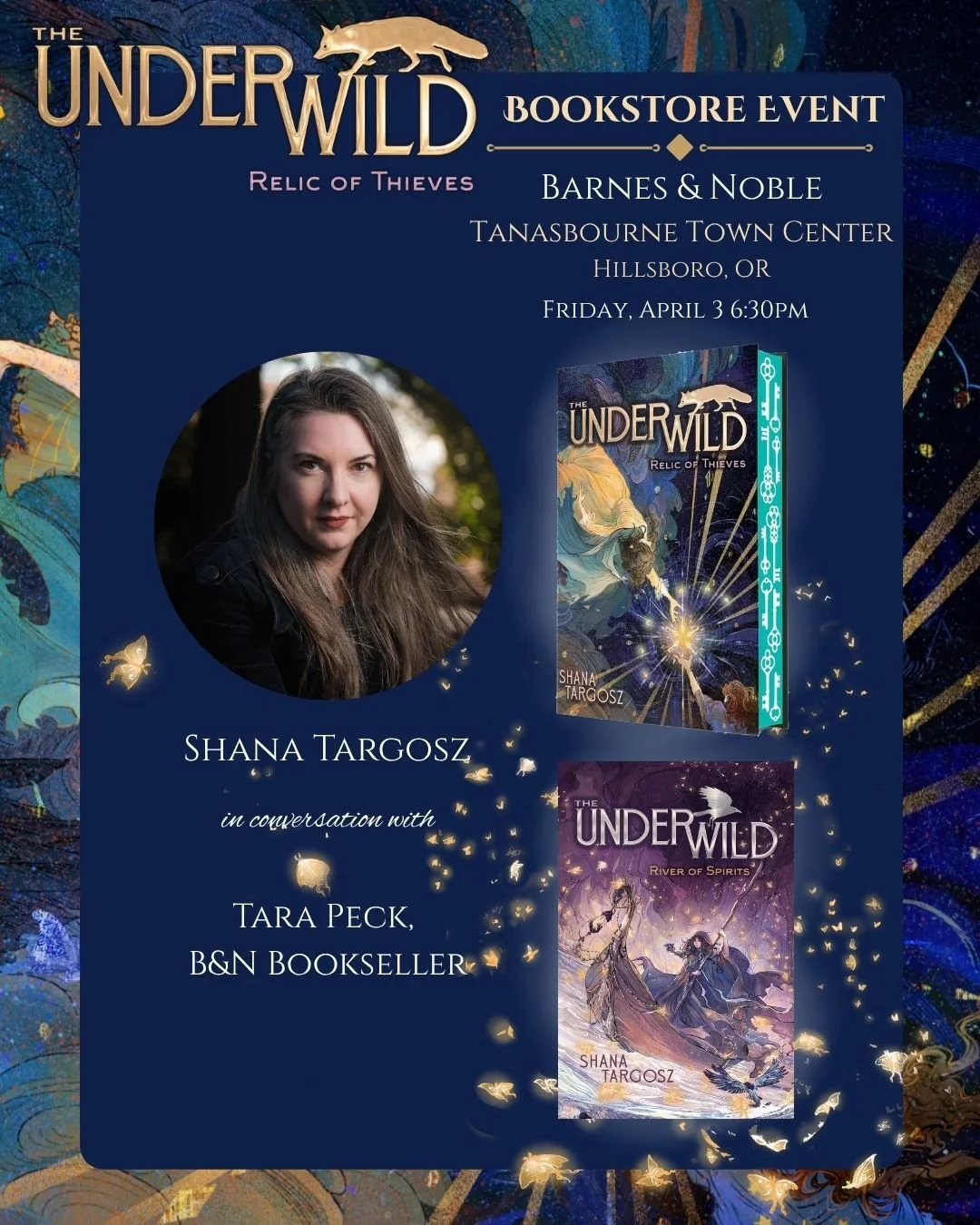 Book Event! ✨ Join me tomorrow, April 3rd at 6:30pm at Barnes &amp; Noble @tanasbournebn in Hillsboro, Oregon!

I'll be joined by Tara Peck, bookseller extraordinaire, in conversation and will be signing books following the event. Bring your family a
