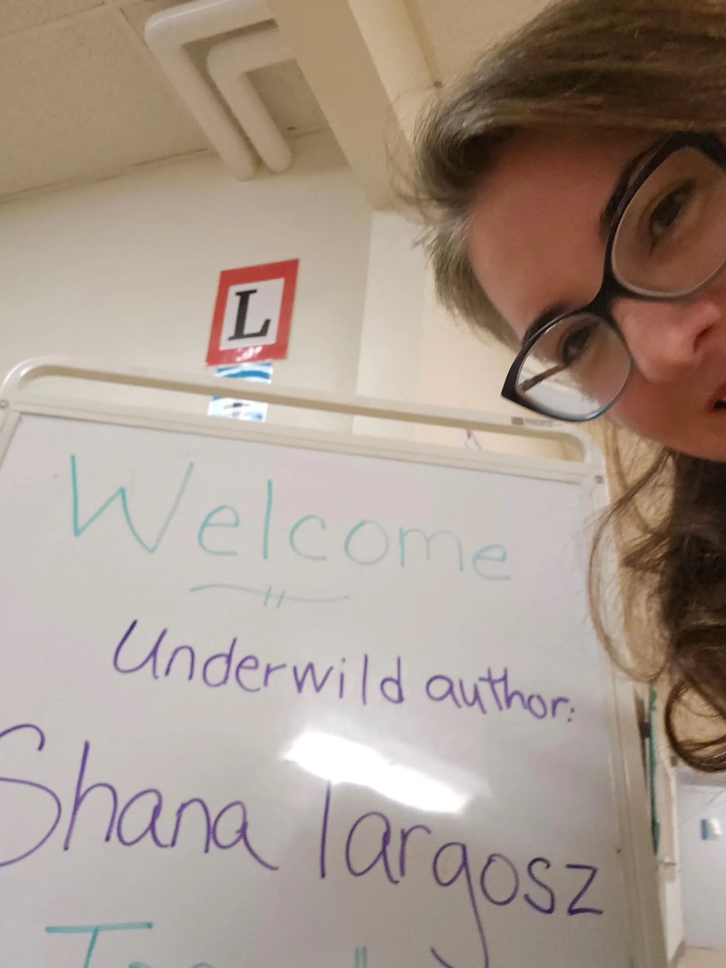 My first-ever school visits were a blast! Thank you to the International School of Beaverton and Poynter Middle School for being the most amazing group of readers, writers, and creative thinkers out there. It was so fun to make up mythical creatures 