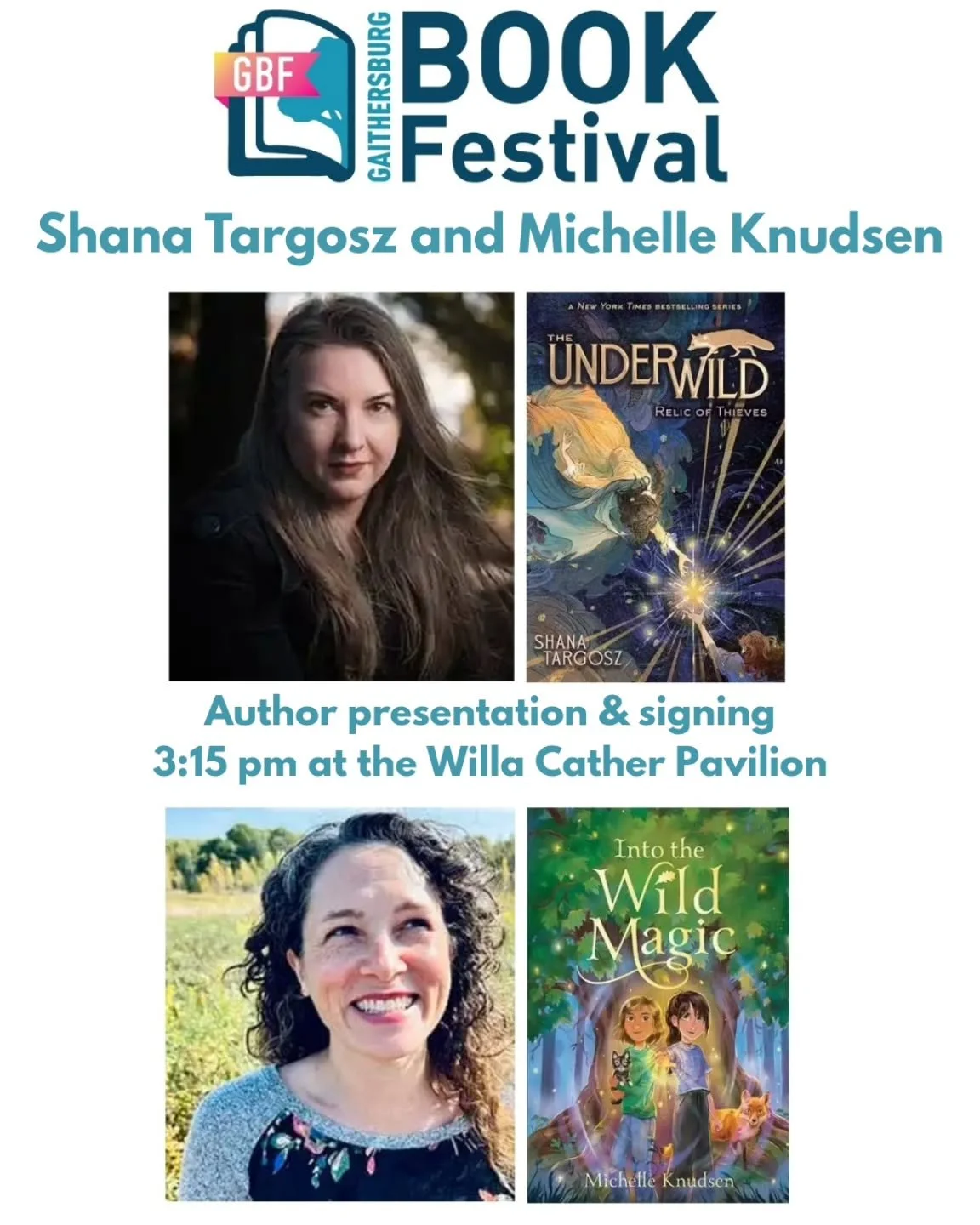 Meet me at the Gaithersburg Book Festival this Saturday! I'll be in conversation with the fabulous @michelle.knudsen starting at 3:15pm in the Willa Cather Pavillion. Books will be signed directly after our event. Come say hi! ✨️📚

#gaithersburgbook