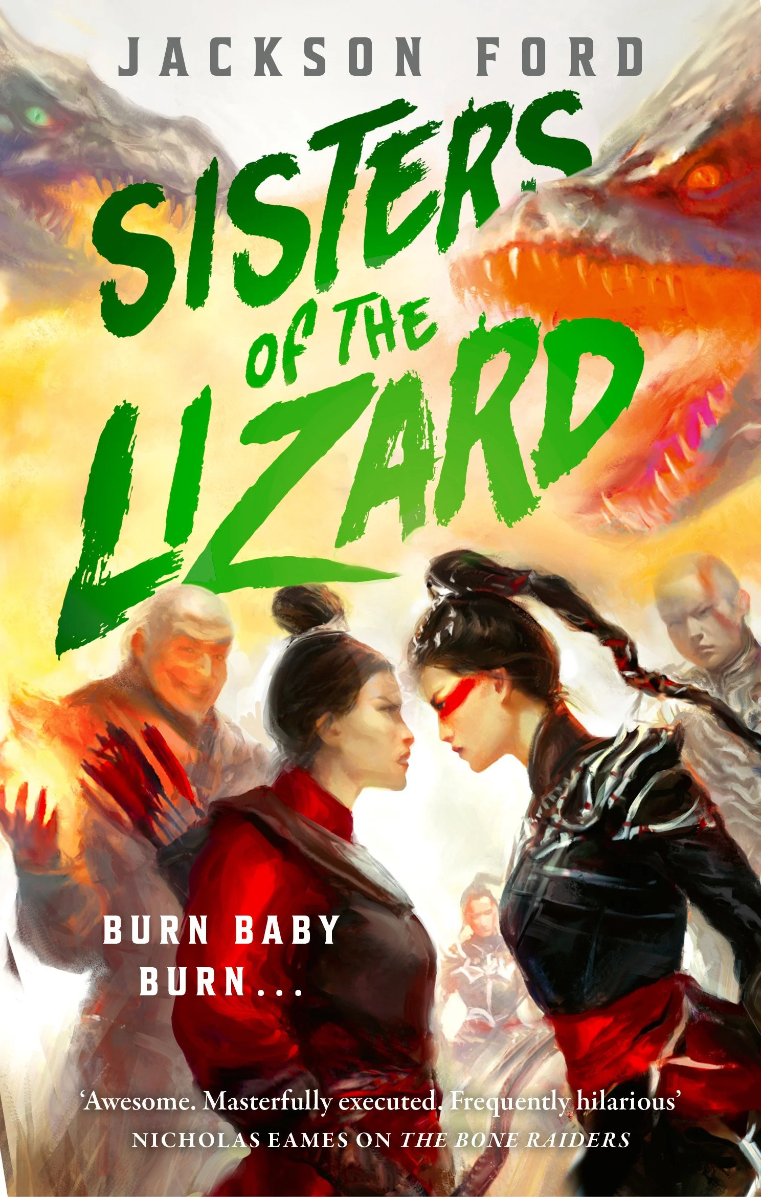 Cover for Sisters of the Lizard, the new fantasy novel by Jackson Ford