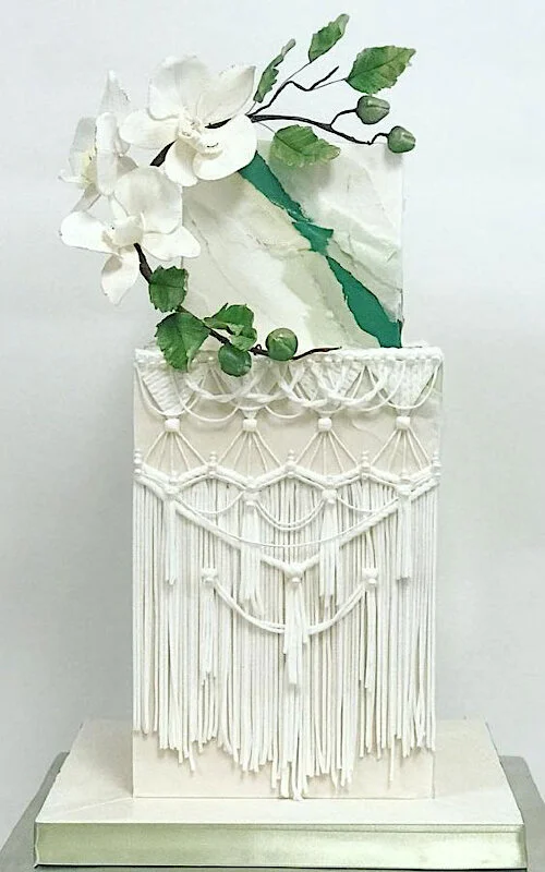 10 Gorgeous Macrame Cakes To Make You Feel Knotty — Cake Wrecks