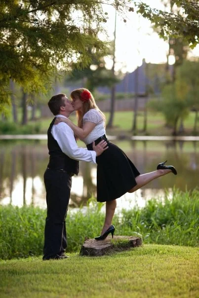 One of our engagement photos in 2009!