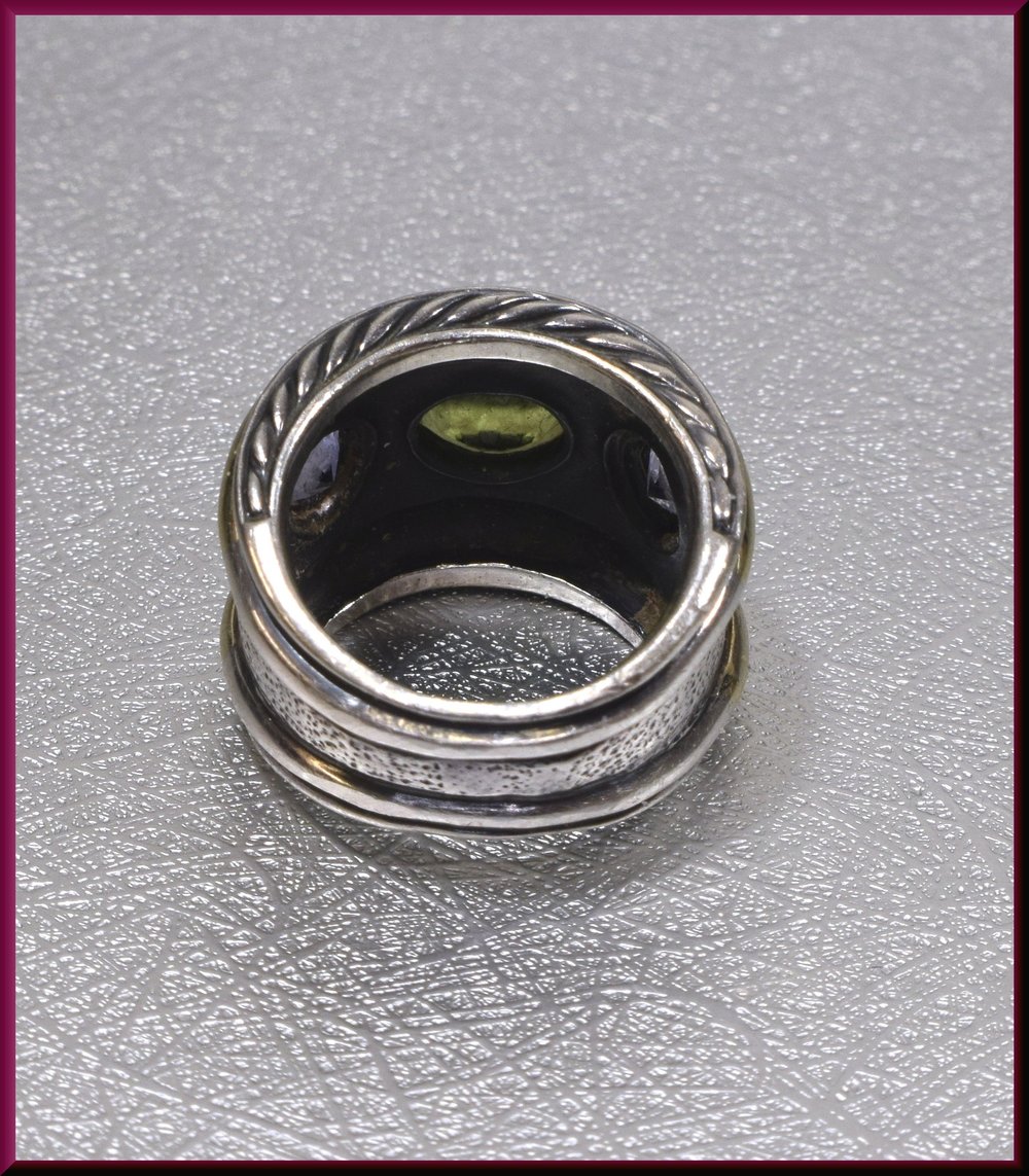 David Yurman Amethyst Ring, David Yurman Sterling Silver and