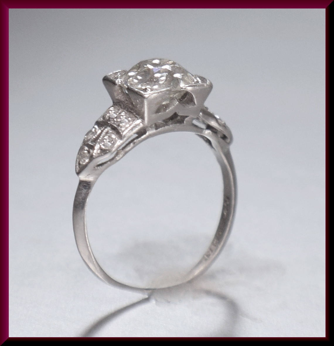 Art Deco Engagement Ring, Antique Engagement Ring, Alternative Engagement  Ring, Art Deco Ring, Filigree Engagement, Minimalist Ring For Her — Antique  Jewelry NYC