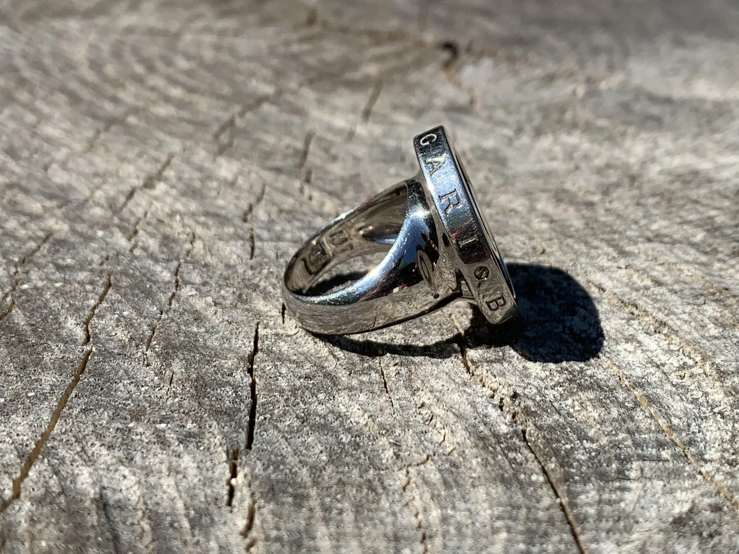 BVLGARI OPTICAL ILLUSION SWIRL SPIN RING